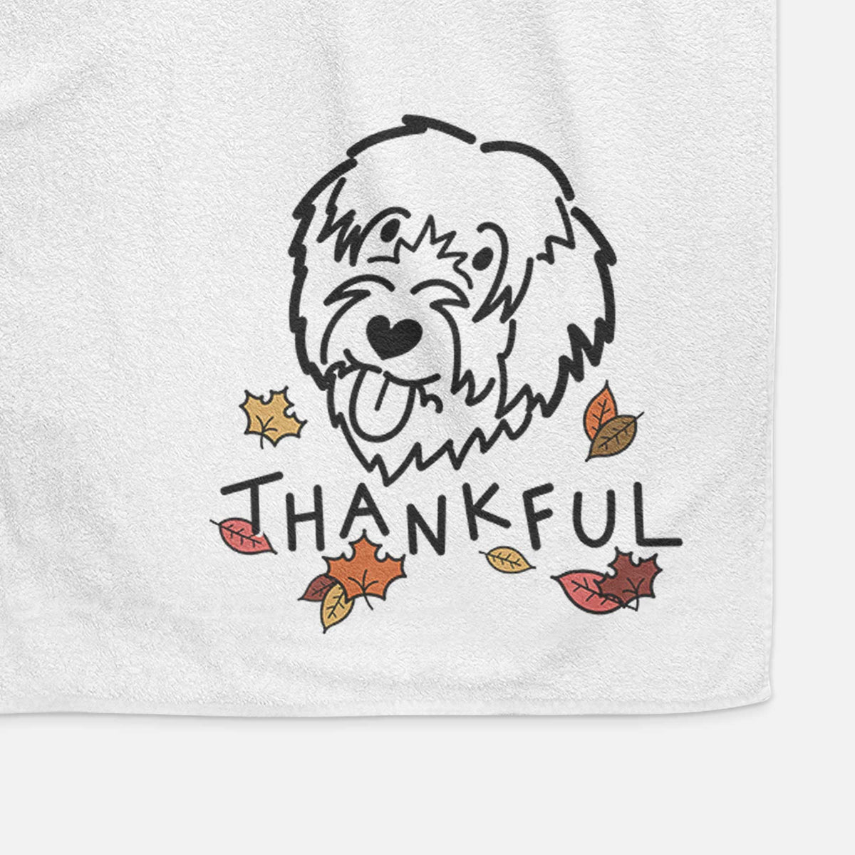Thankful Catalan Sheepdog - Decorative Hand Towel