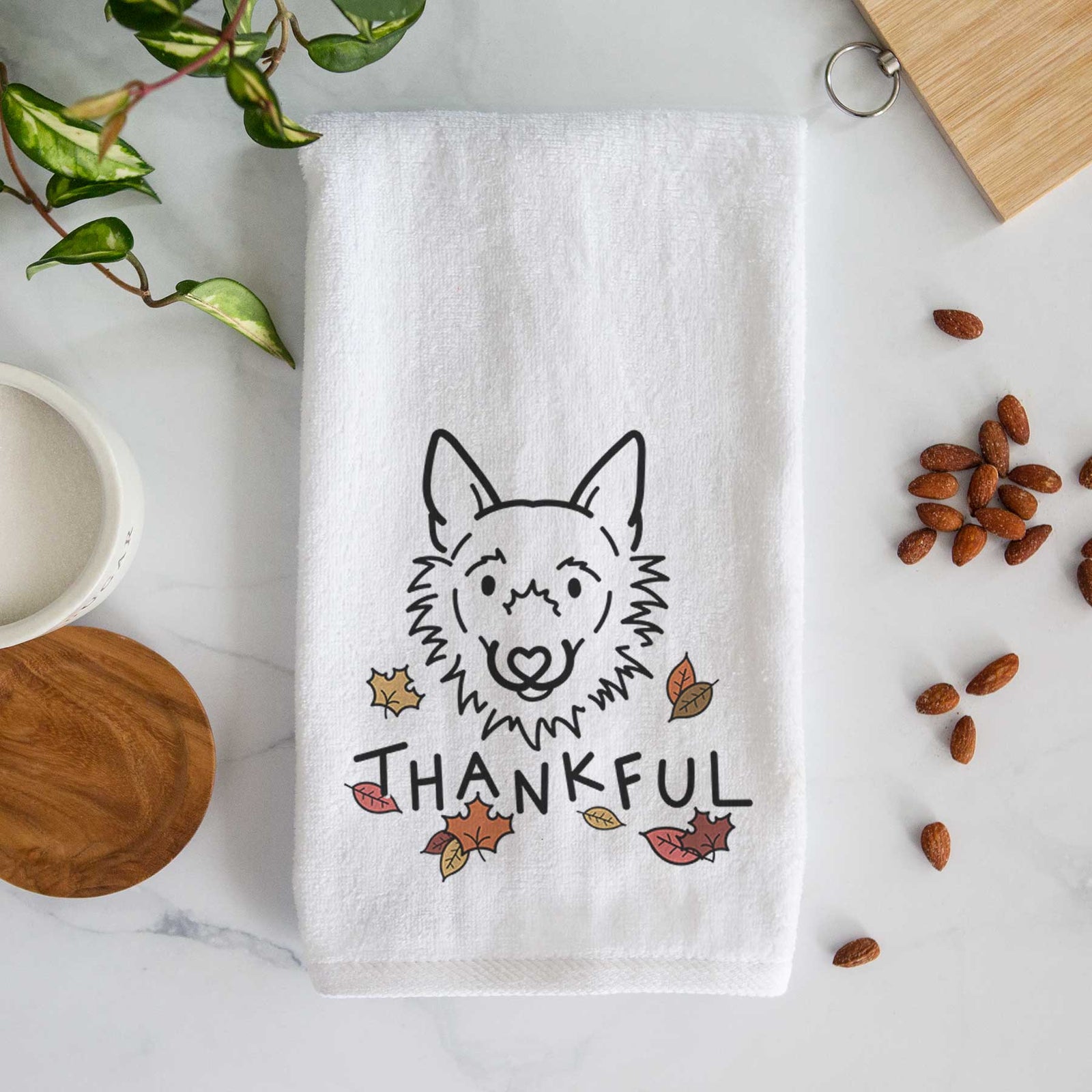 Thankful Super Mutt - Chewy - Decorative Hand Towel