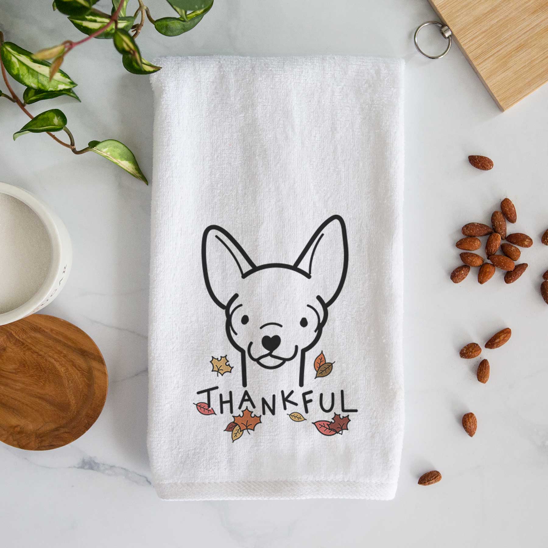 Thankful Chihuahua - Decorative Hand Towel