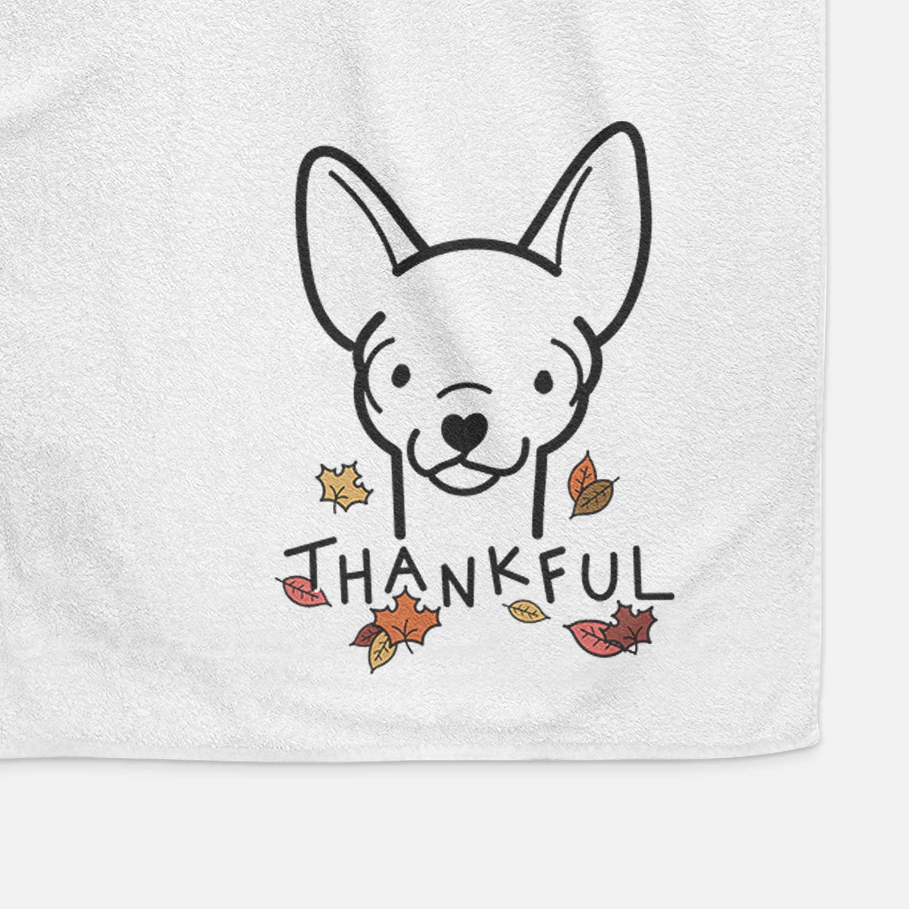 Thankful Chihuahua - Decorative Hand Towel