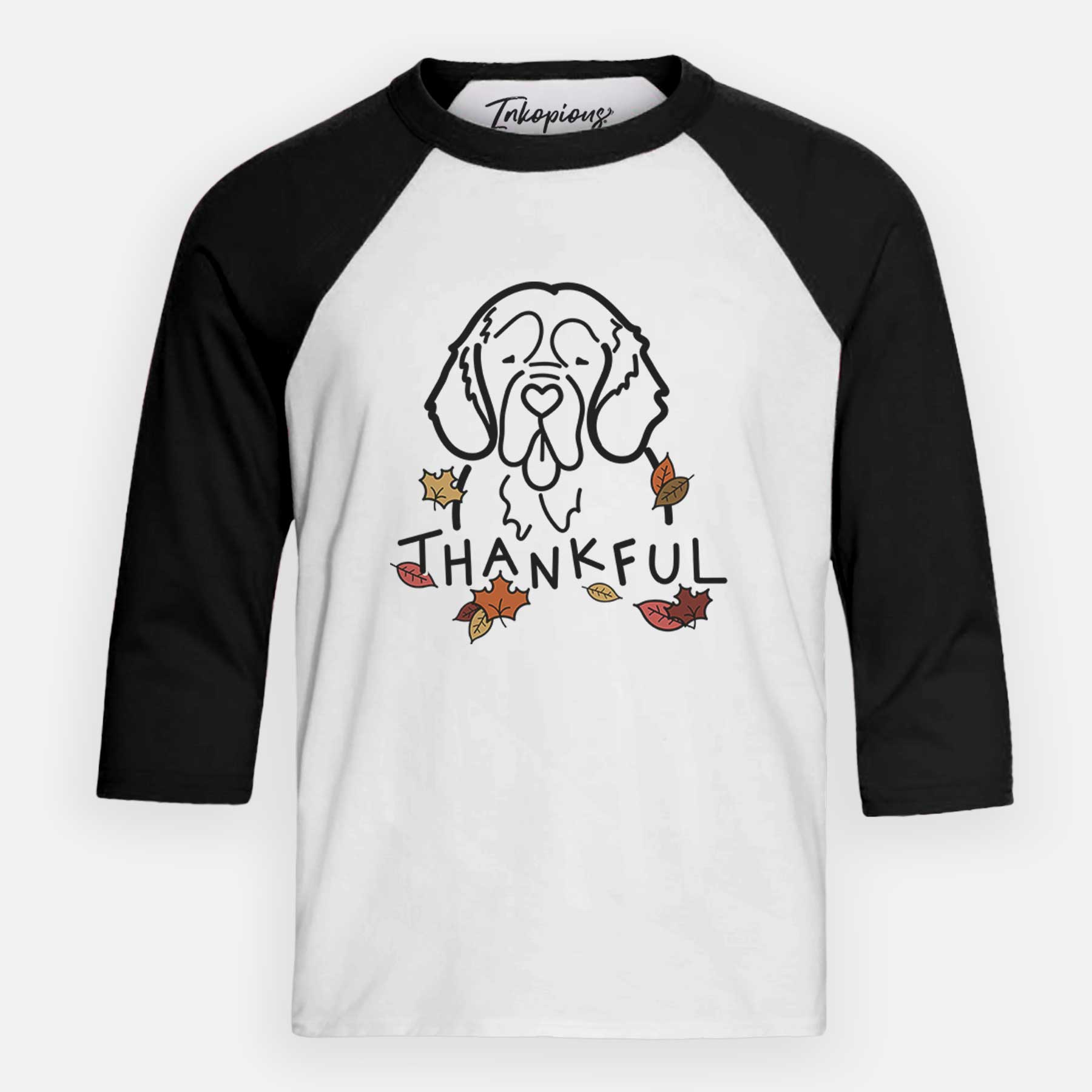 Thankful Clumber Spaniel - Youth 3/4 Long Sleeve