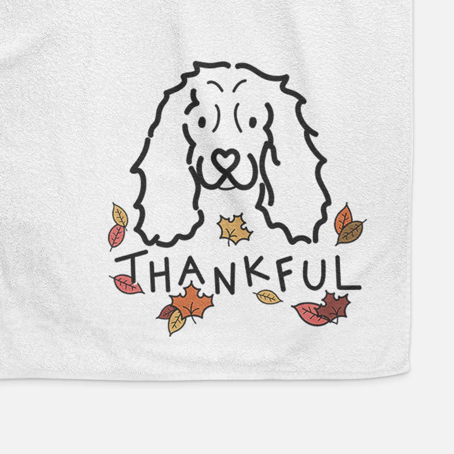 Thankful American Cocker Spaniel - Decorative Hand Towel