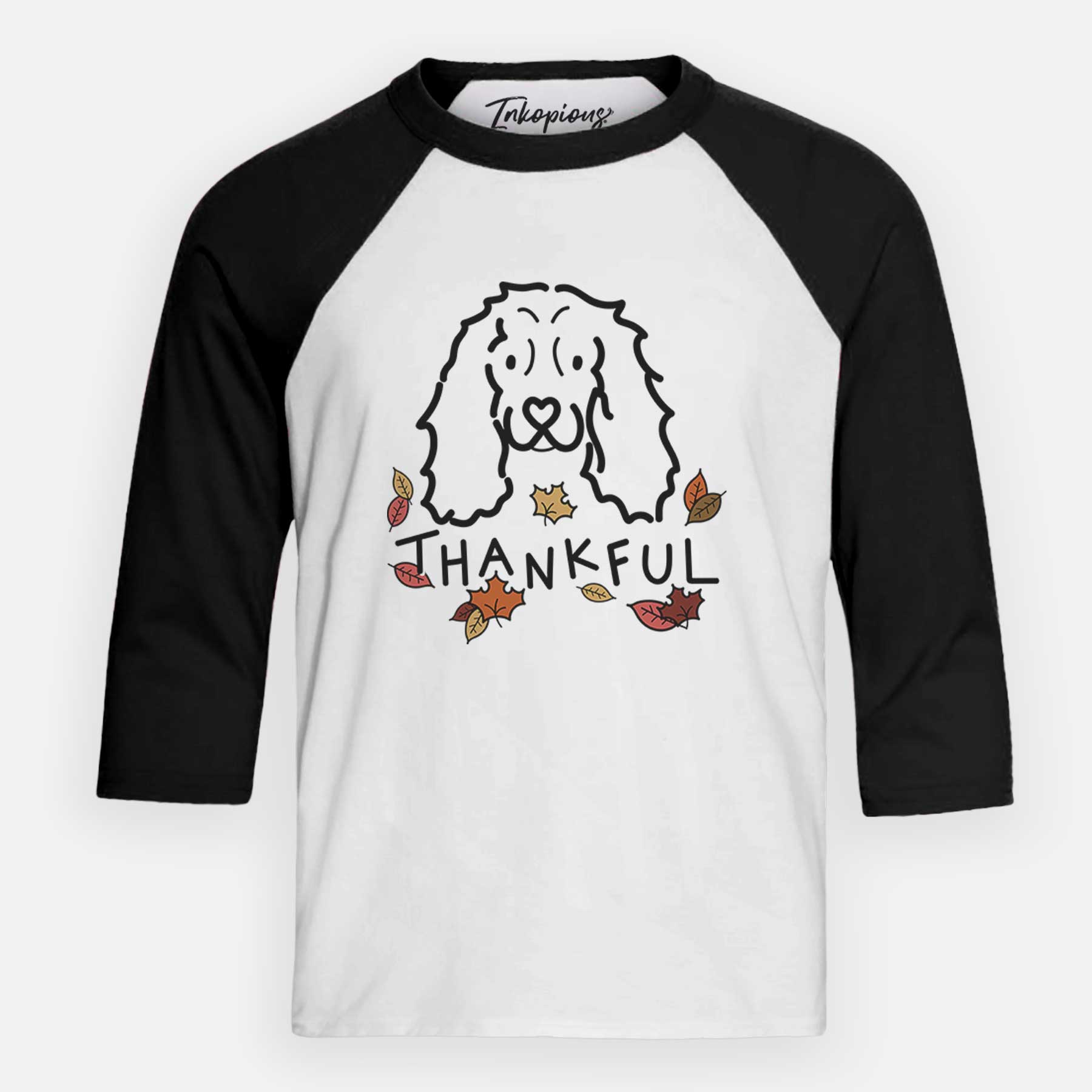 Thankful American Cocker Spaniel - Youth 3/4 Long Sleeve