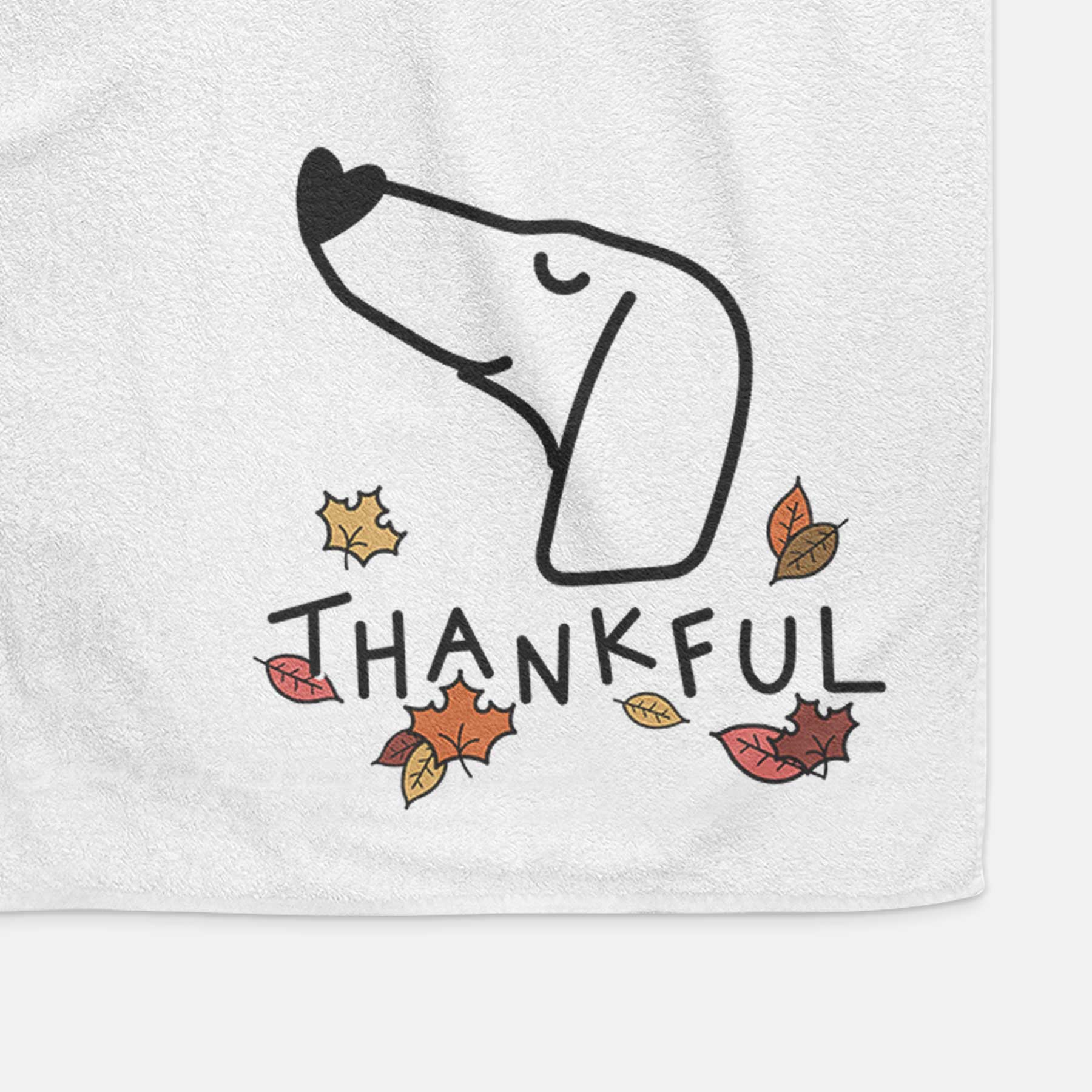 Thankful Dachshund - Decorative Hand Towel