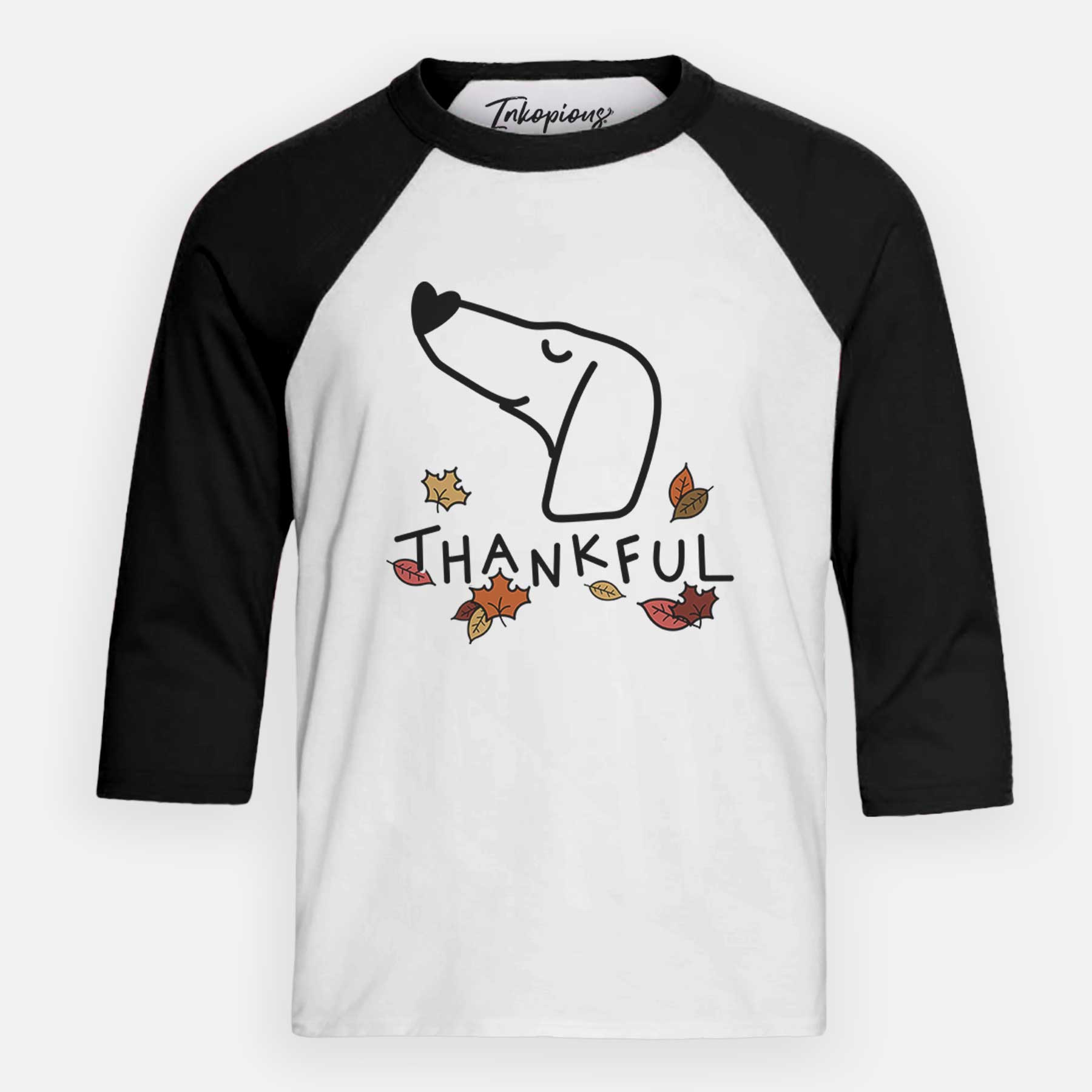 Thankful Dachshund - Youth 3/4 Long Sleeve