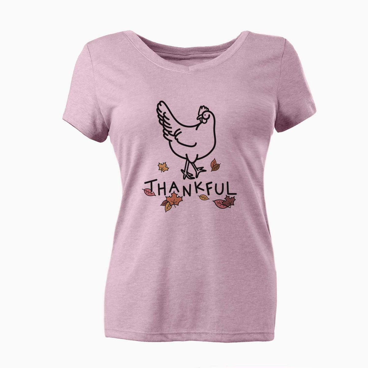 Thankful Chicken - Daisy - Women's V-neck Shirt
