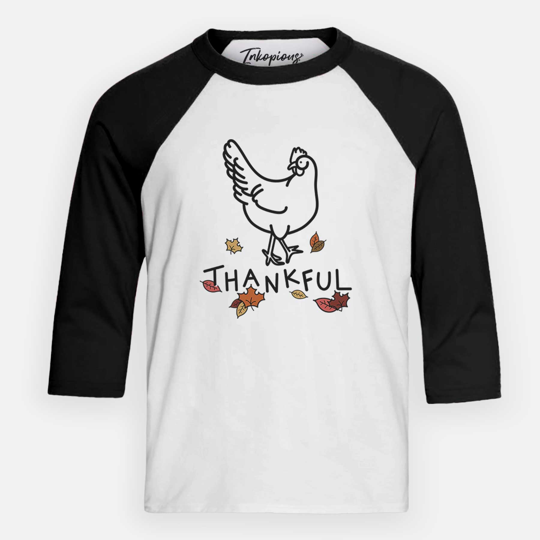 Thankful Chicken - Daisy - Youth 3/4 Long Sleeve