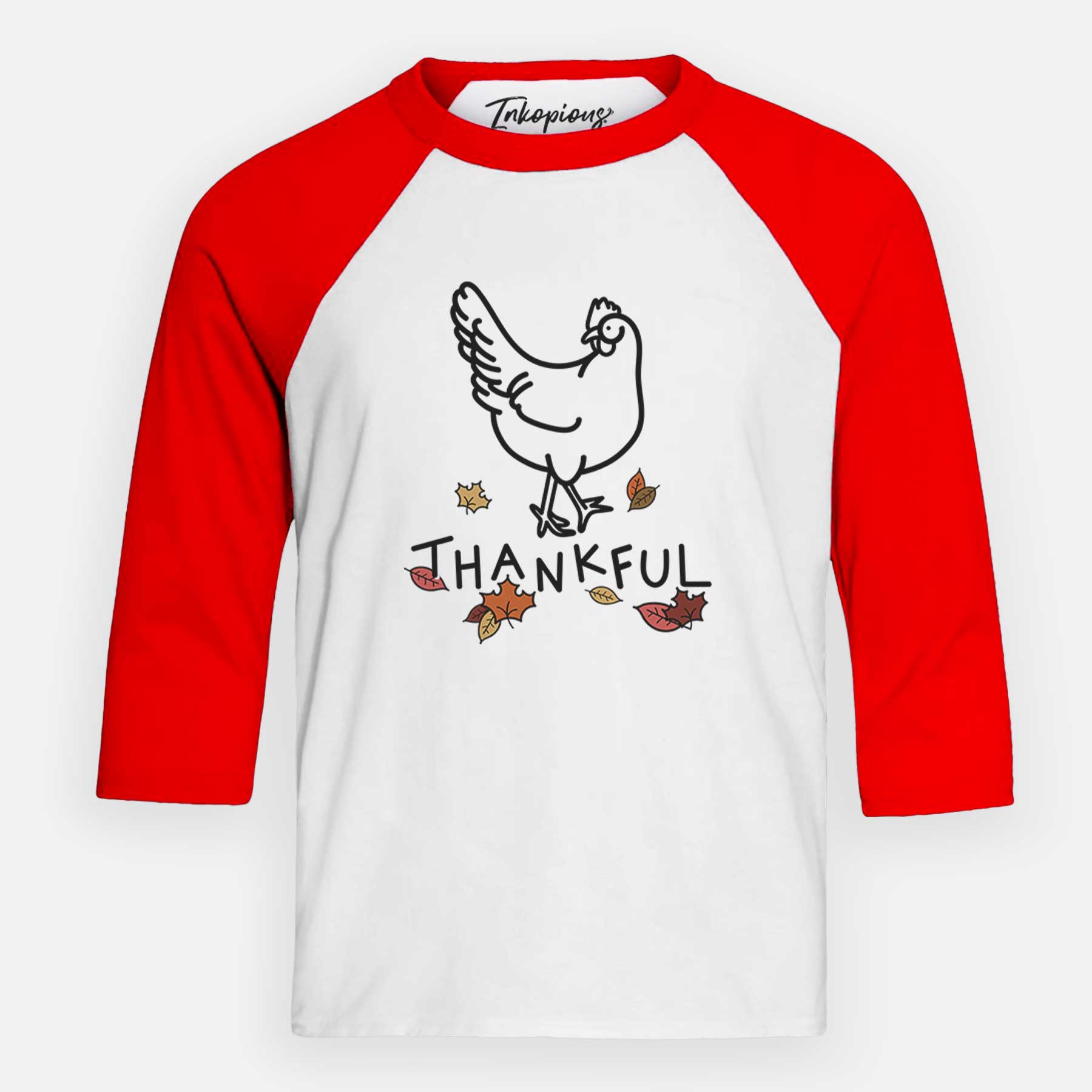 Thankful Chicken - Daisy - Youth 3/4 Long Sleeve