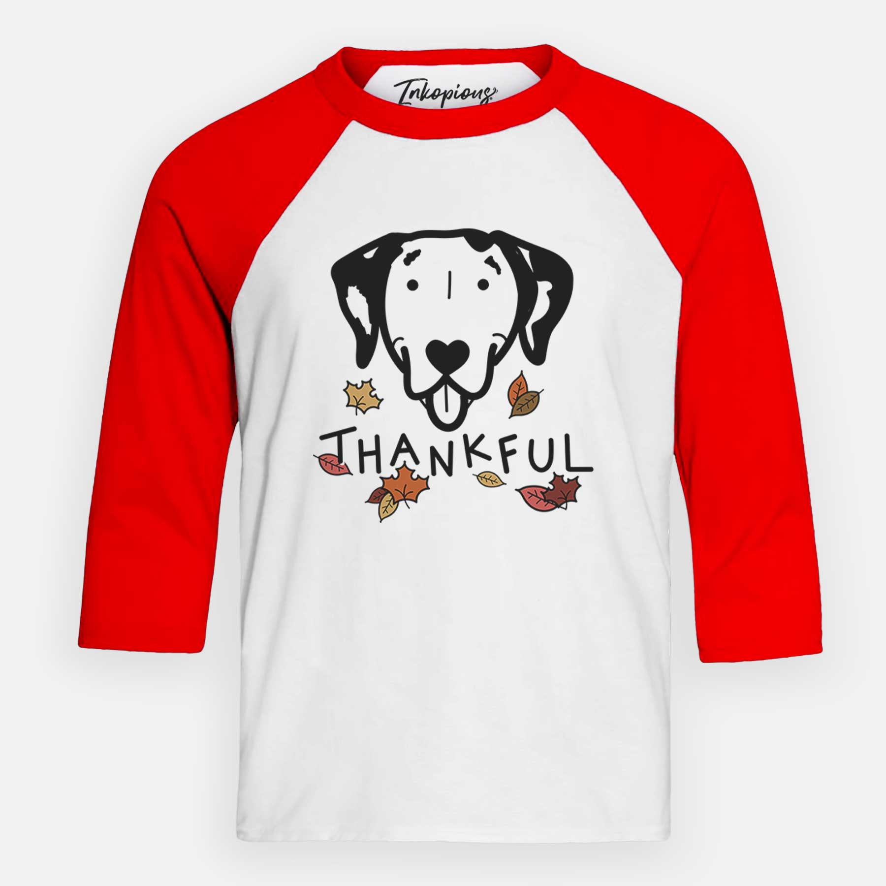 Thankful Dalmatian - Youth 3/4 Long Sleeve