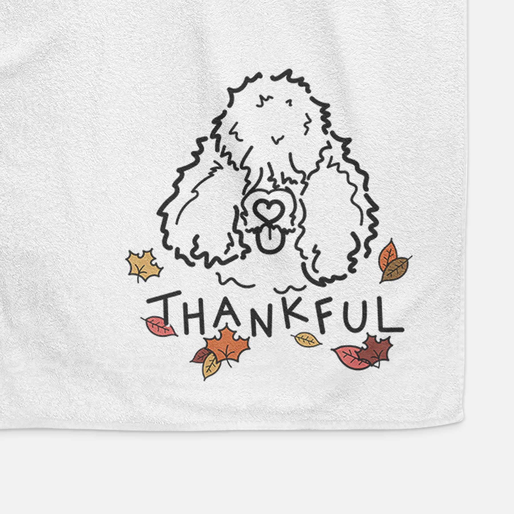 Thankful Bouvier des Flandres - Deeogey - Decorative Hand Towel