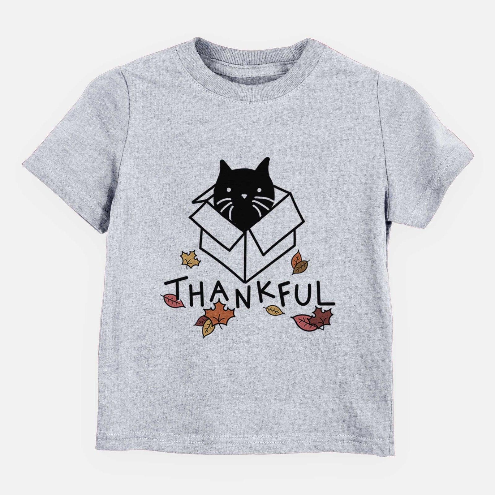 Thankful Black Cat in a Box - Doc - Kids/Youth/Toddler Shirt