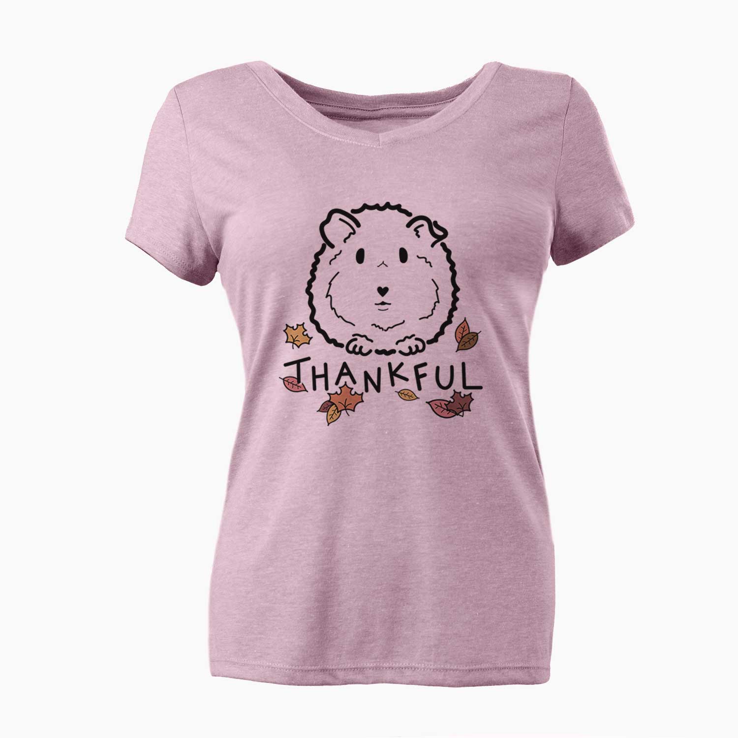 Thankful Guinea Pig - Duke - Women's V-neck Shirt