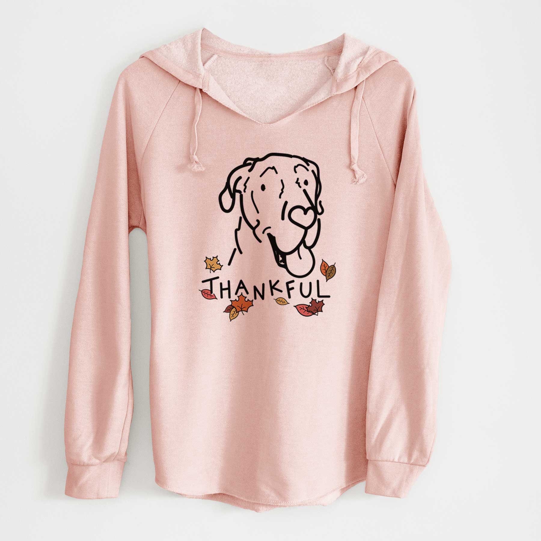 Thankful Great Dane - Duncan - Cali Wave Hooded Sweatshirt