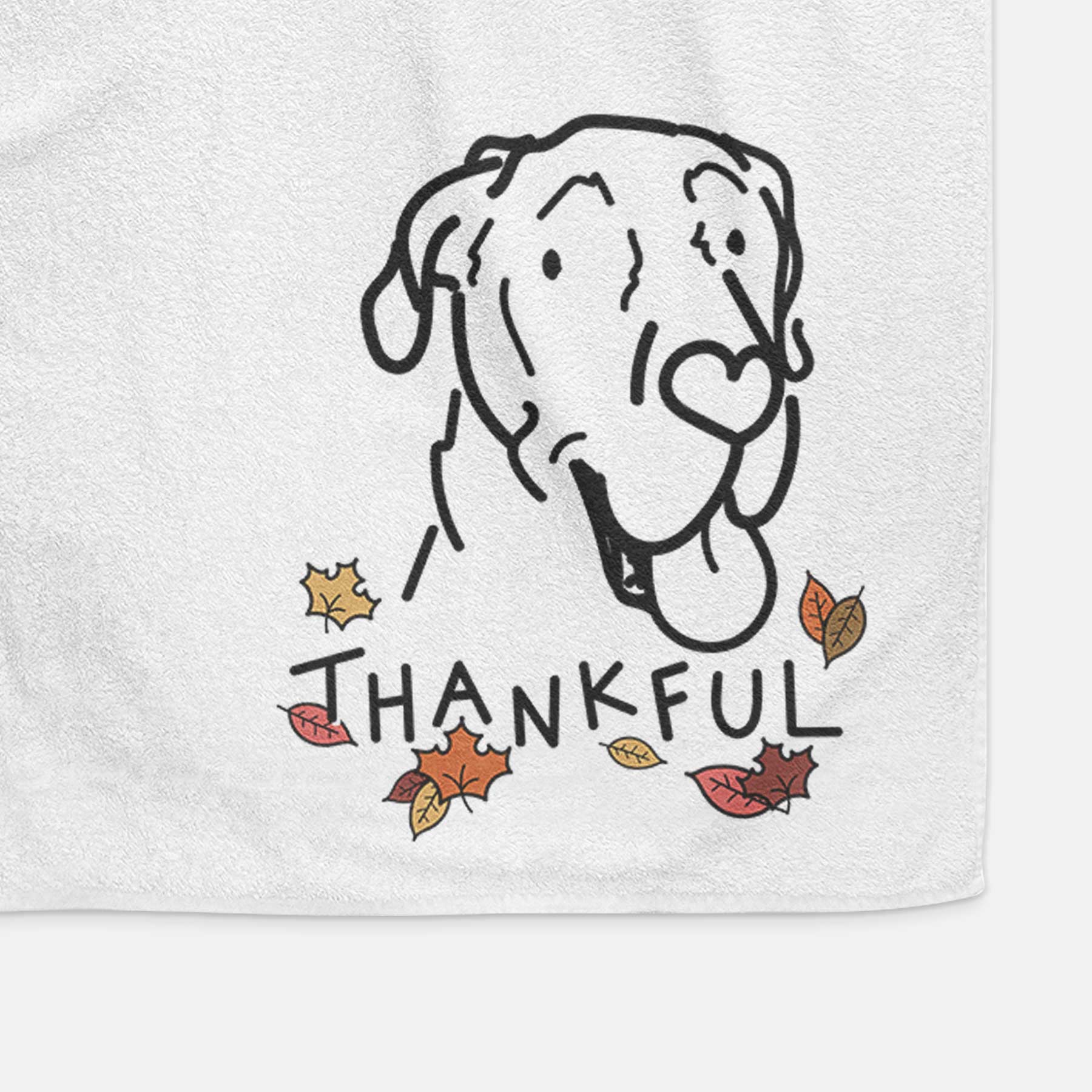 Thankful Great Dane - Duncan - Decorative Hand Towel