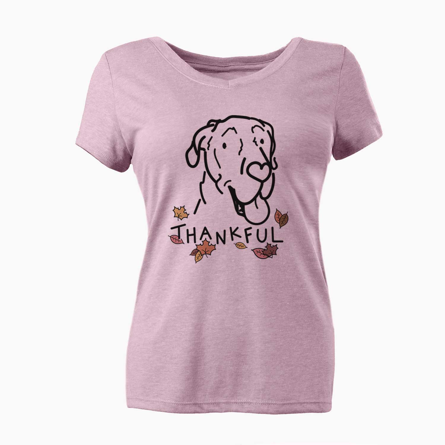 Thankful Great Dane - Duncan - Women's V-neck Shirt