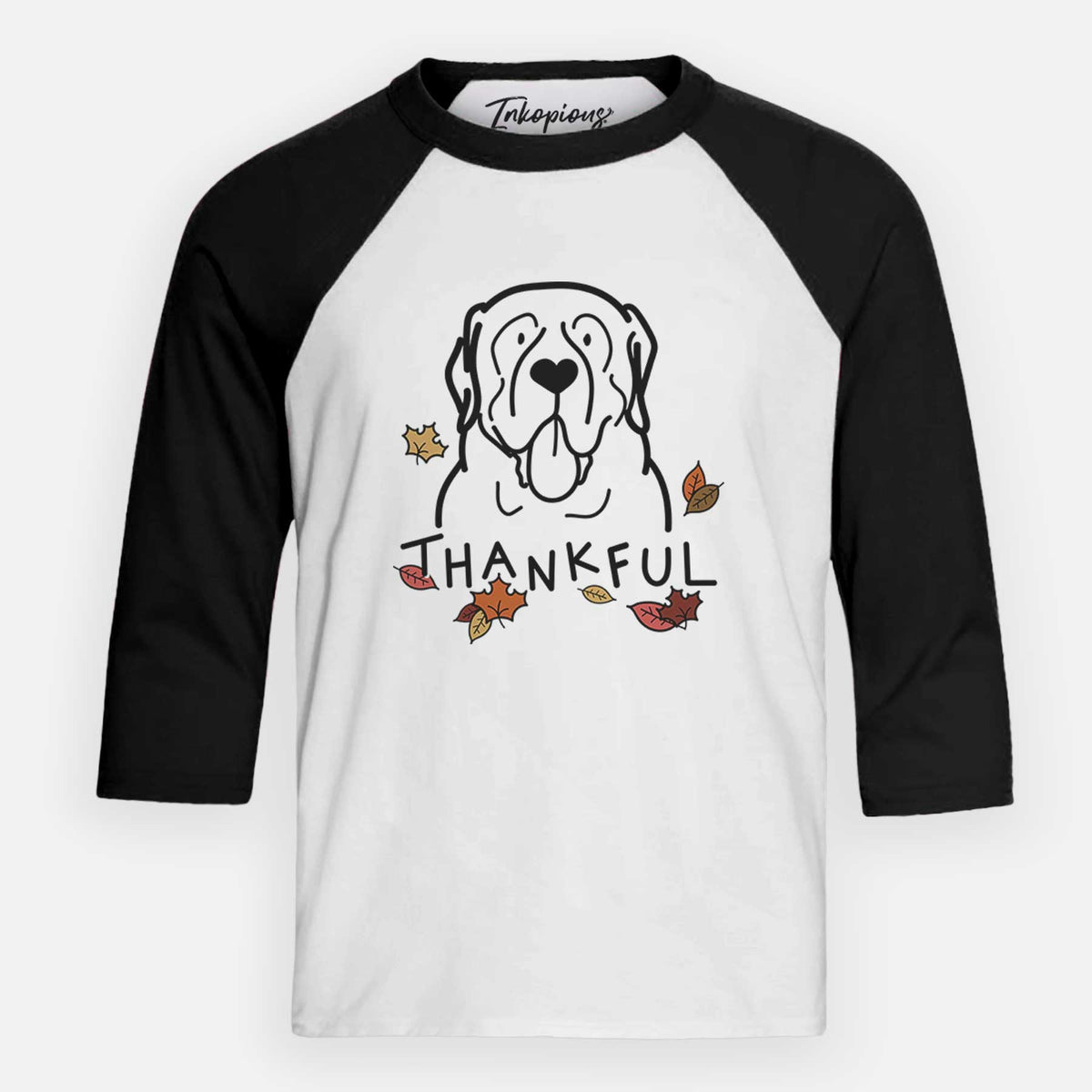 Thankful English Mastiff - Youth 3/4 Long Sleeve