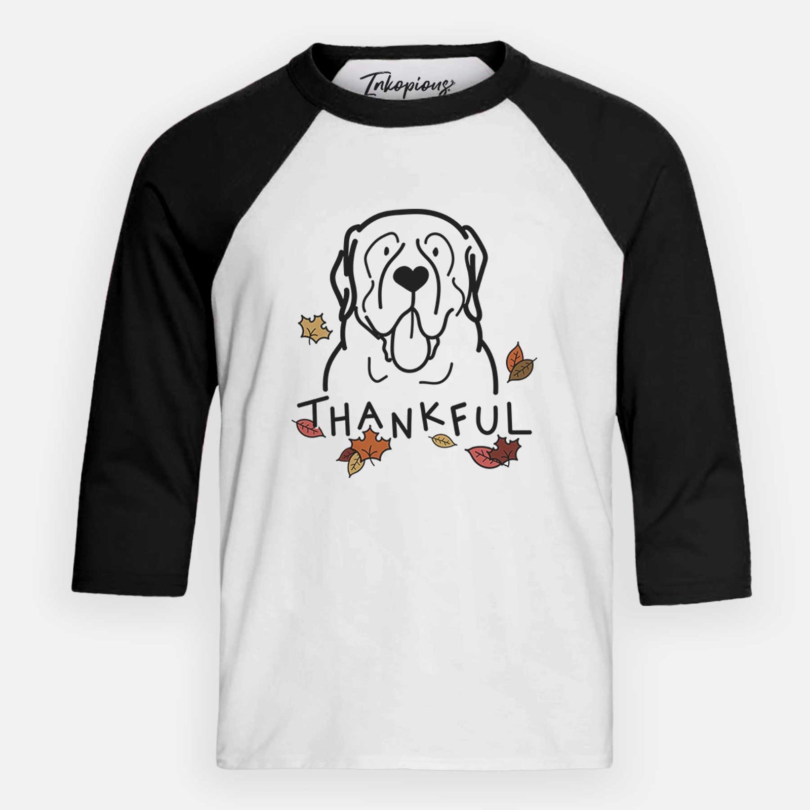 Thankful English Mastiff - Youth 3/4 Long Sleeve