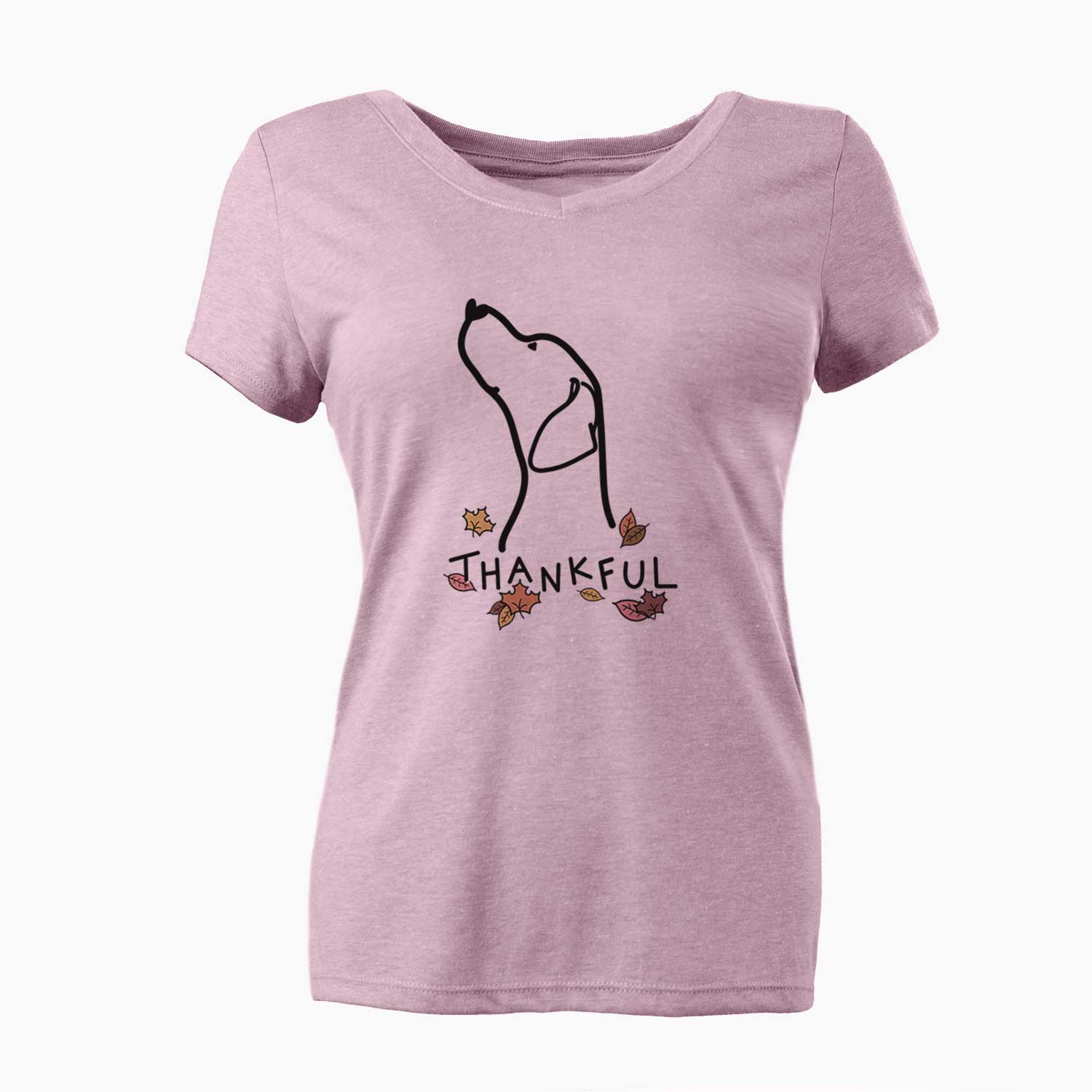 Thankful English Pointer Profile - Women's V-neck Shirt