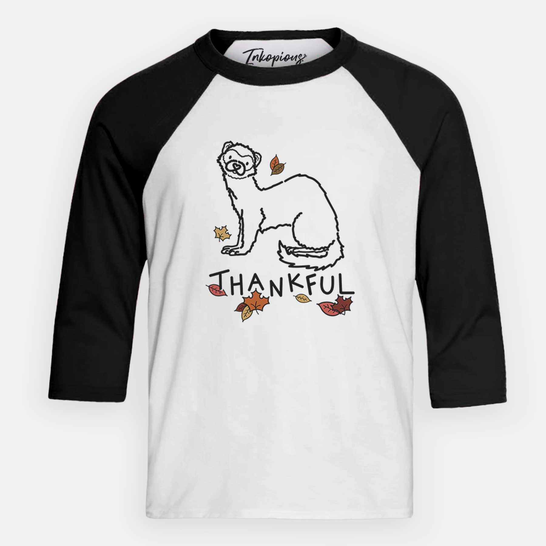 Thankful Ferret - Fern - Youth 3/4 Long Sleeve