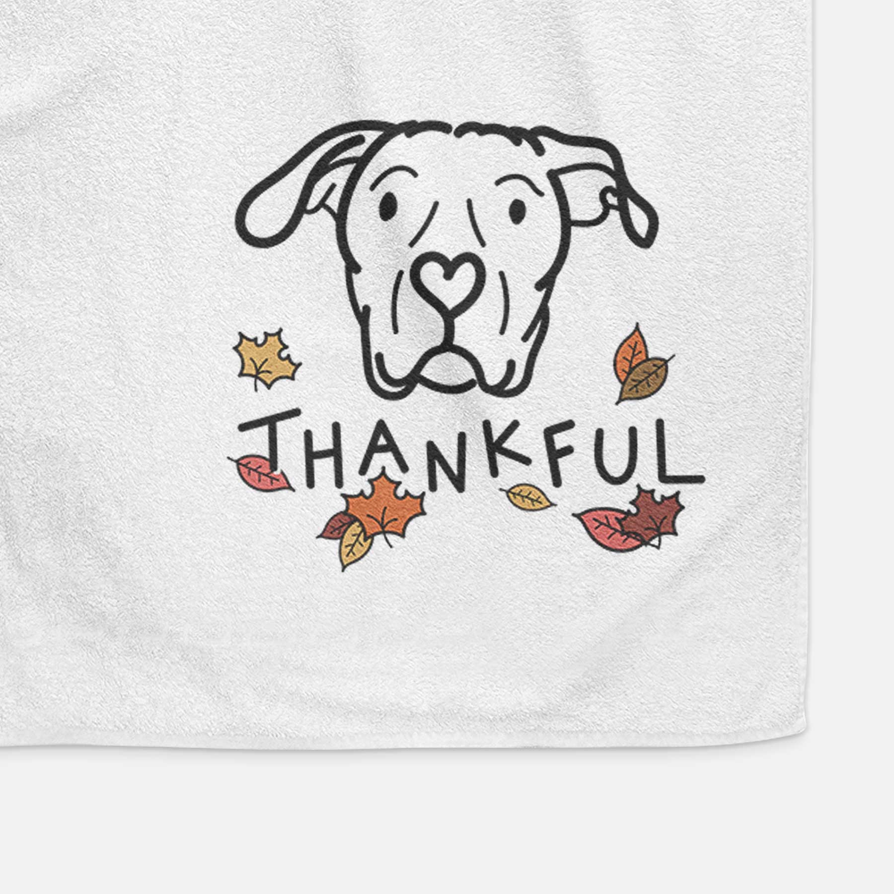 Thankful Dogo Argentino - Genevieve - Decorative Hand Towel