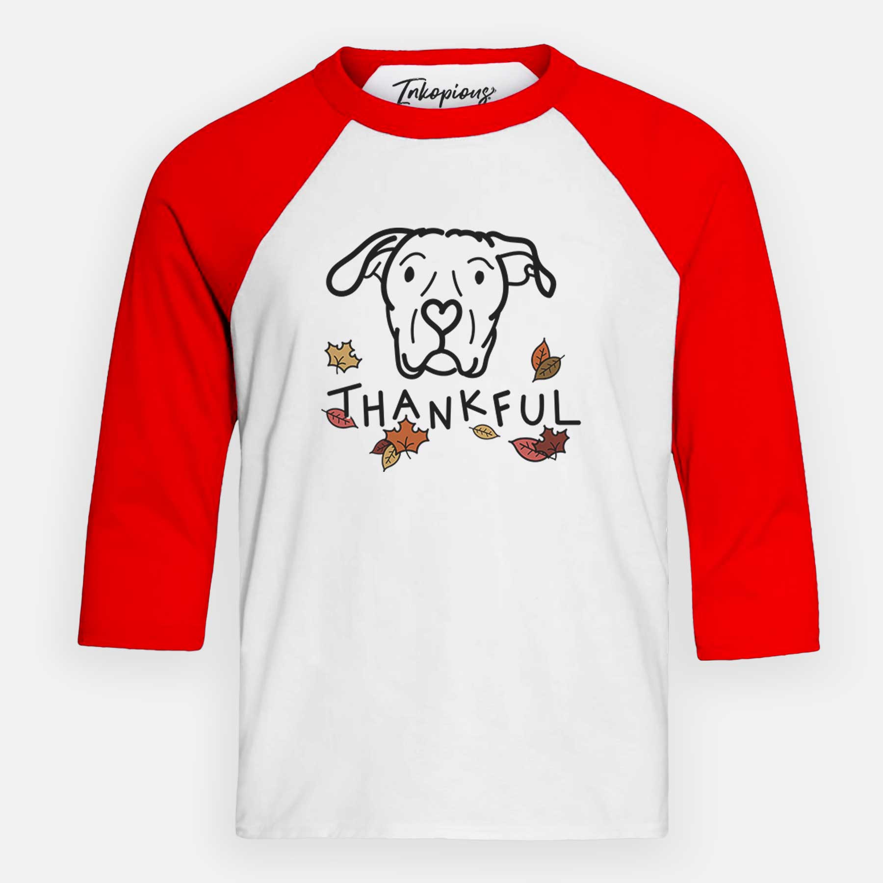 Thankful Dogo Argentino - Genevieve - Youth 3/4 Long Sleeve