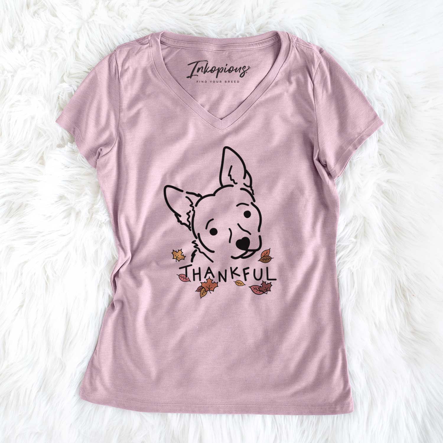 Thankful Chihuahua Mix - GiGi - Women's V-neck Shirt