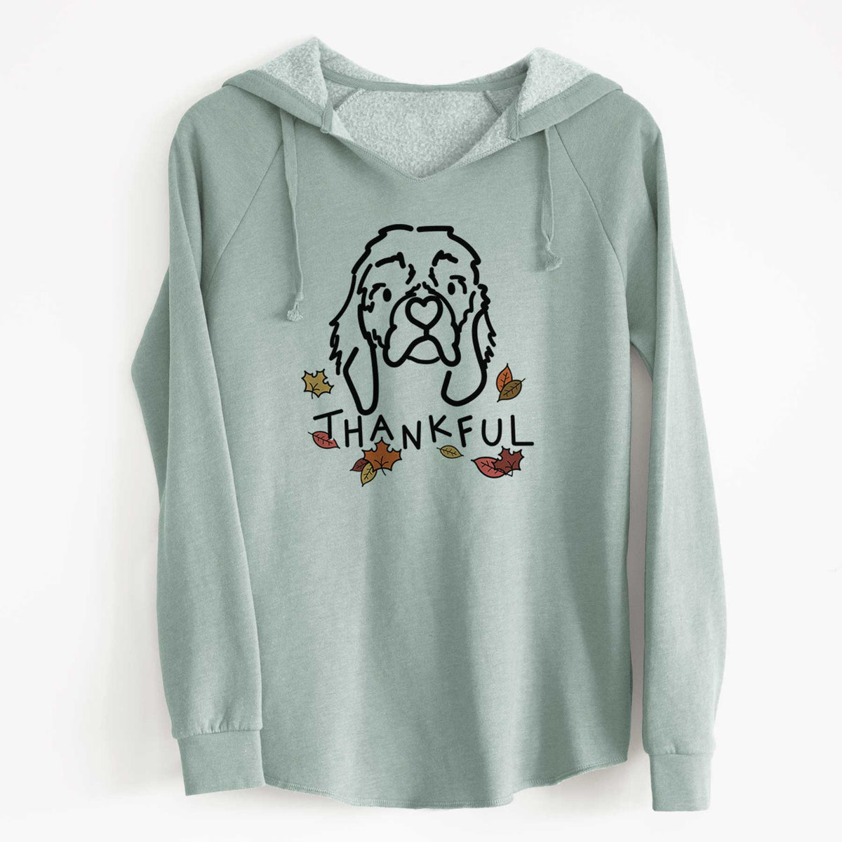 Thankful Cocker Spaniel - GiGi - Cali Wave Hooded Sweatshirt