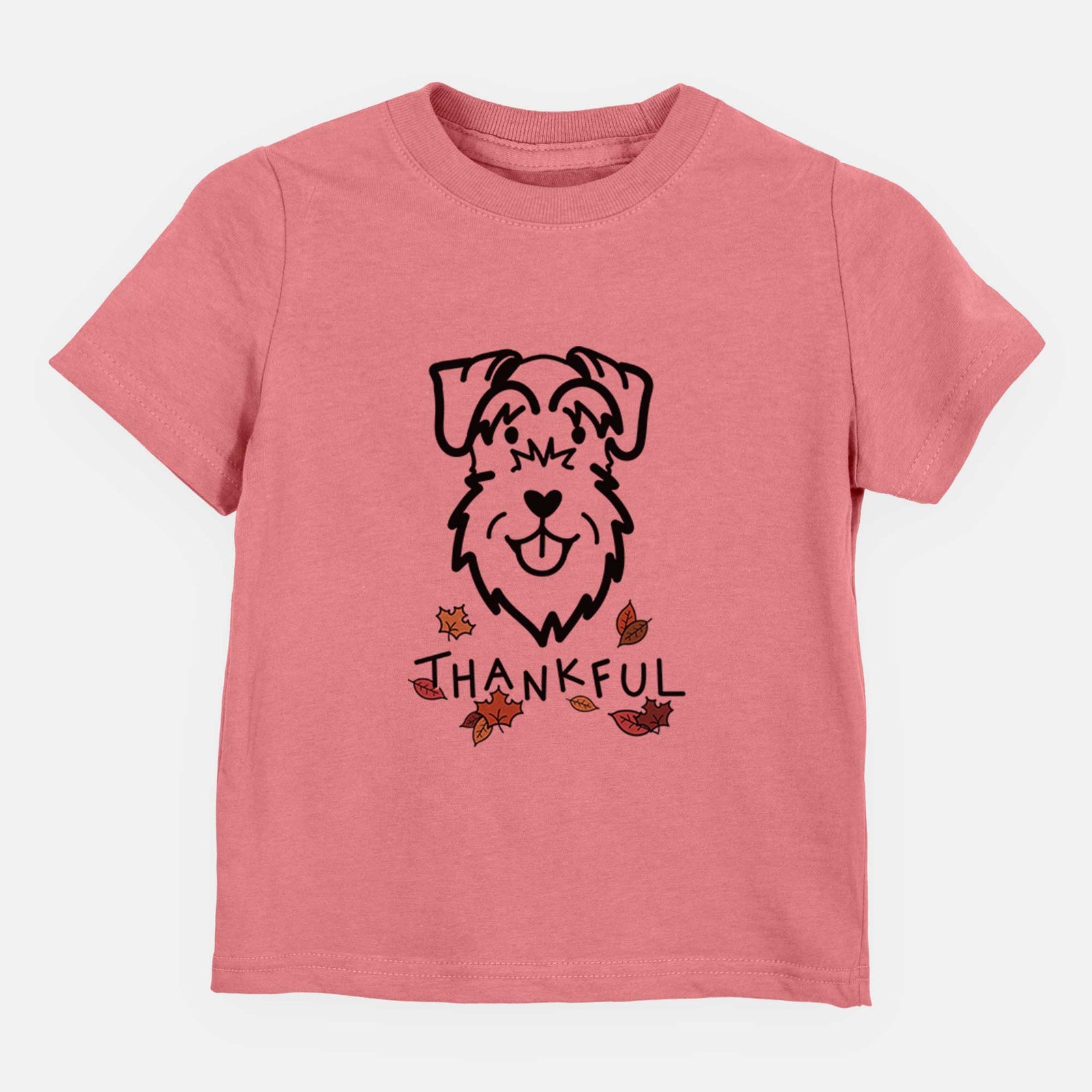 Thankful Schnauzer Natural Ears - Kids/Youth/Toddler Shirt