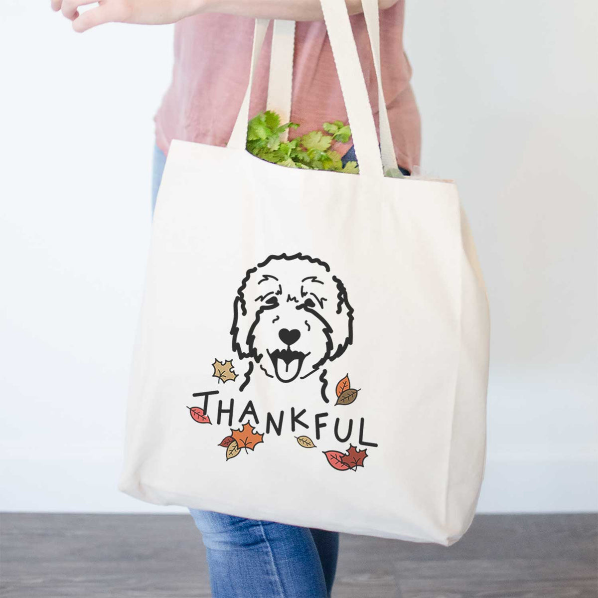 Thankful Goldendoodle 2 - Tote Bag