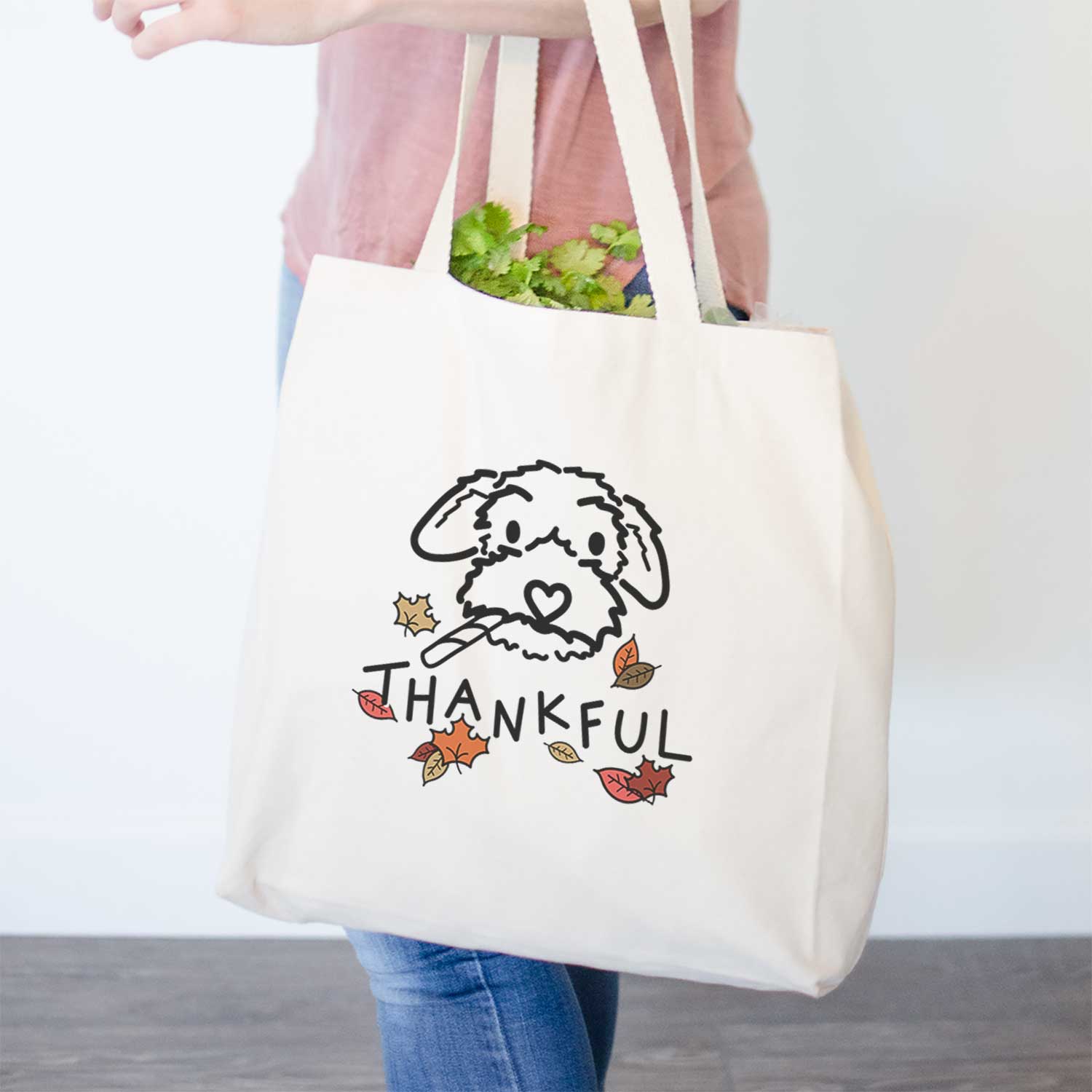 Thankful Poodle Mix - Gomer - Tote Bag