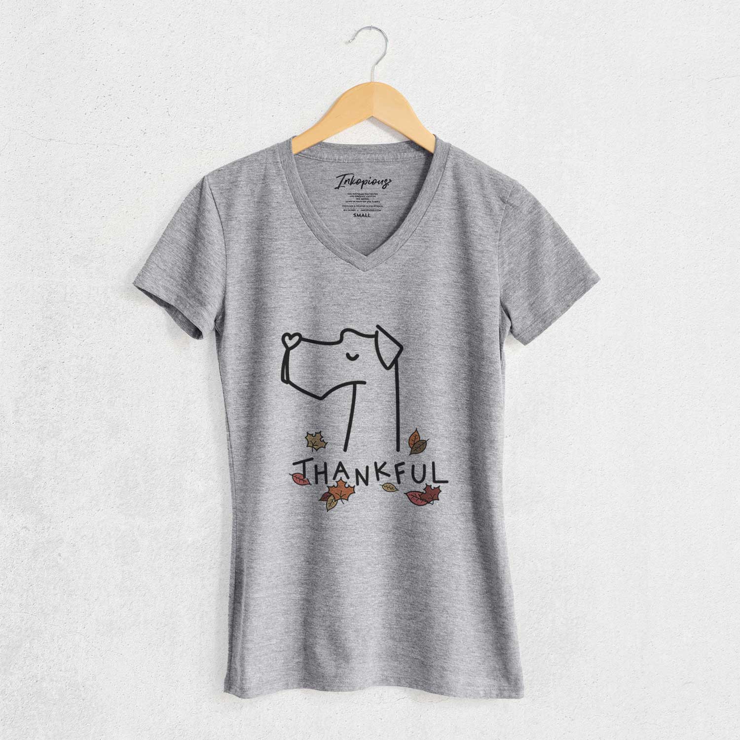 Thankful Great Dane - Women's V-neck Shirt