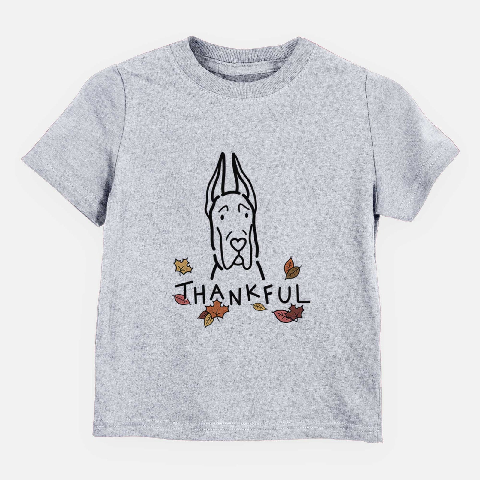 Thankful Great Dane with Cropped Ears - Kids/Youth/Toddler Shirt