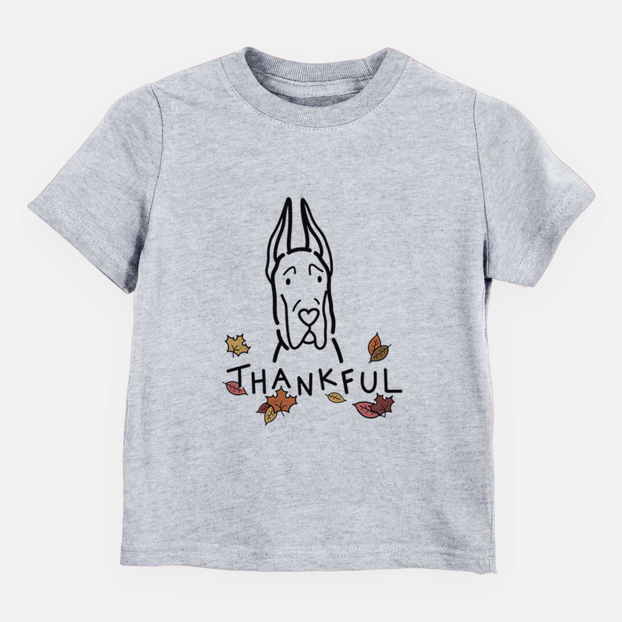 Thankful Great Dane with Cropped Ears - Kids/Youth/Toddler Shirt