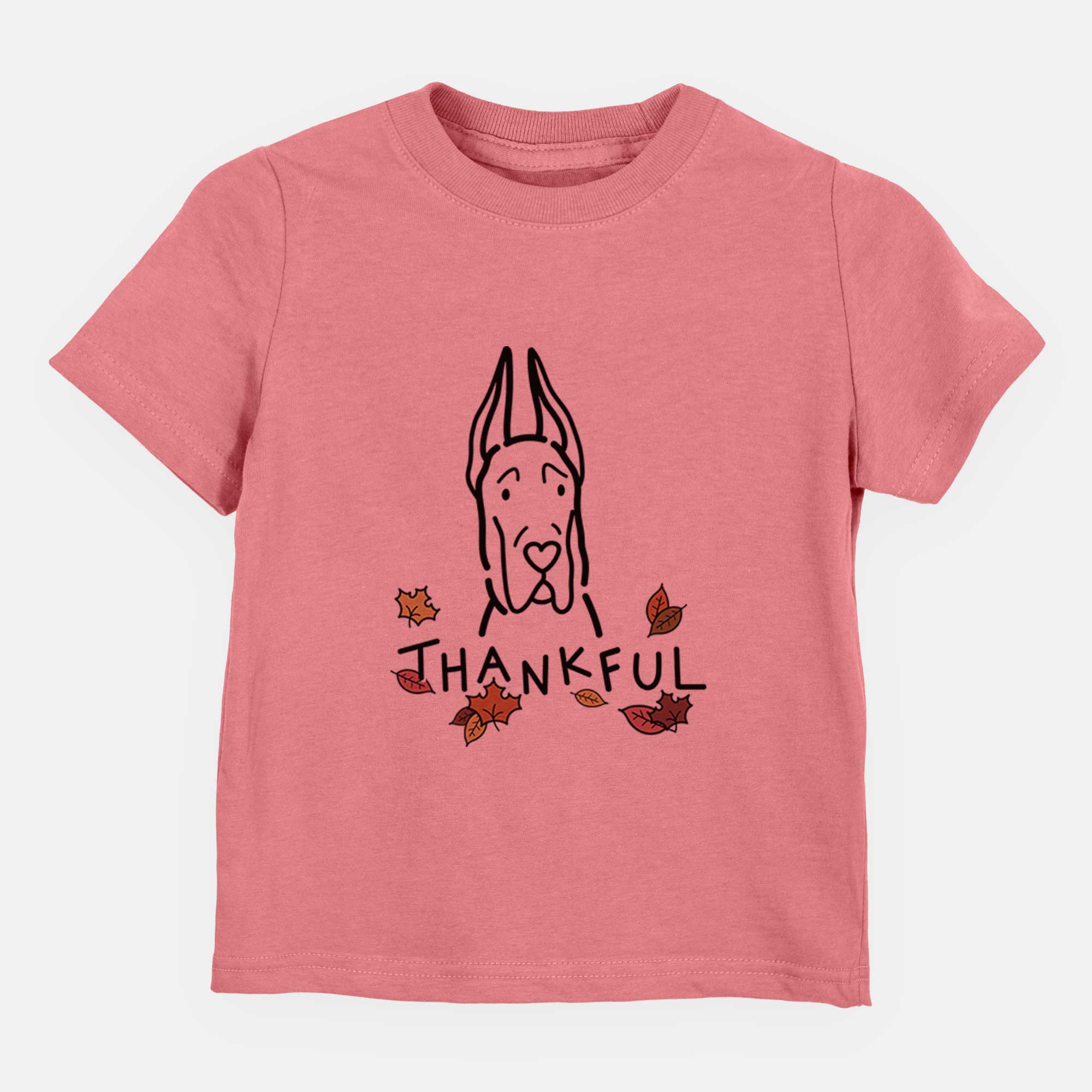 Thankful Great Dane with Cropped Ears - Kids/Youth/Toddler Shirt