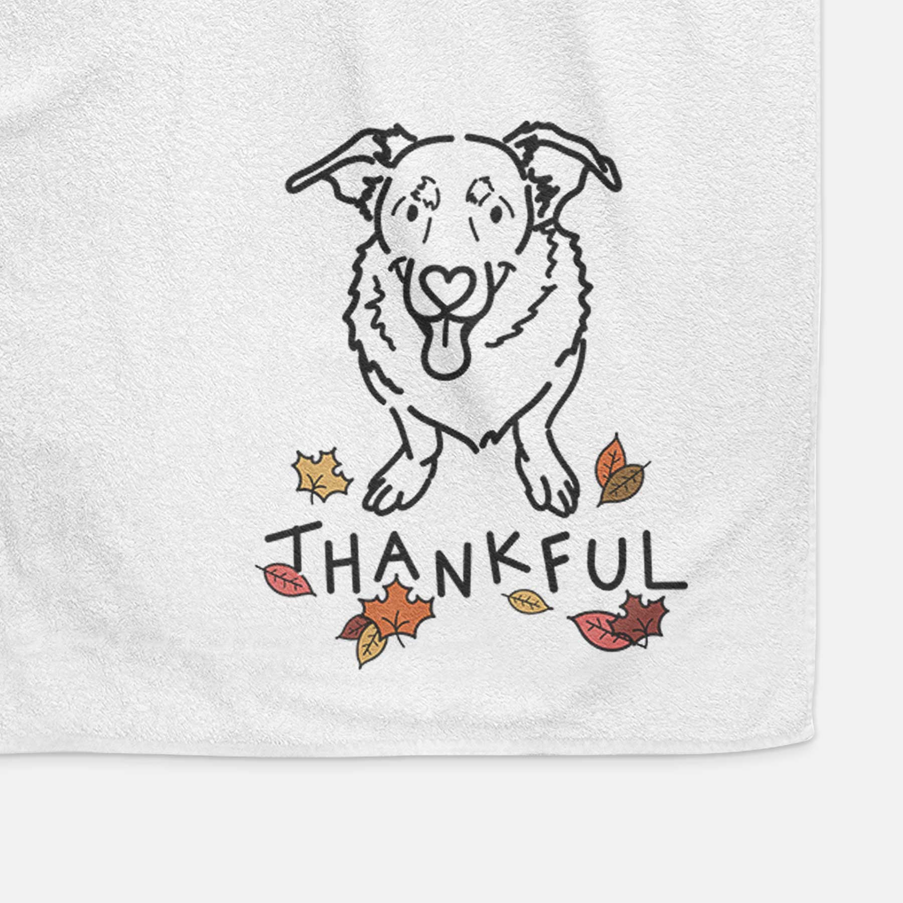 Thankful Basset Hound German Shepherd Mix - Gretchen - Decorative Hand Towel