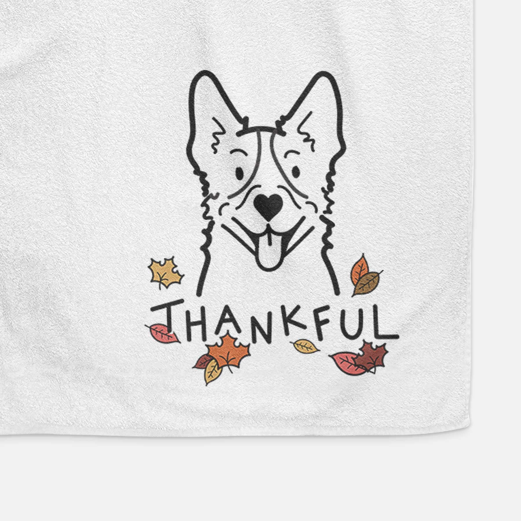 Thankful Heeler - Decorative Hand Towel