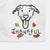 Thankful Pitbull Mix - Hemi - Decorative Hand Towel