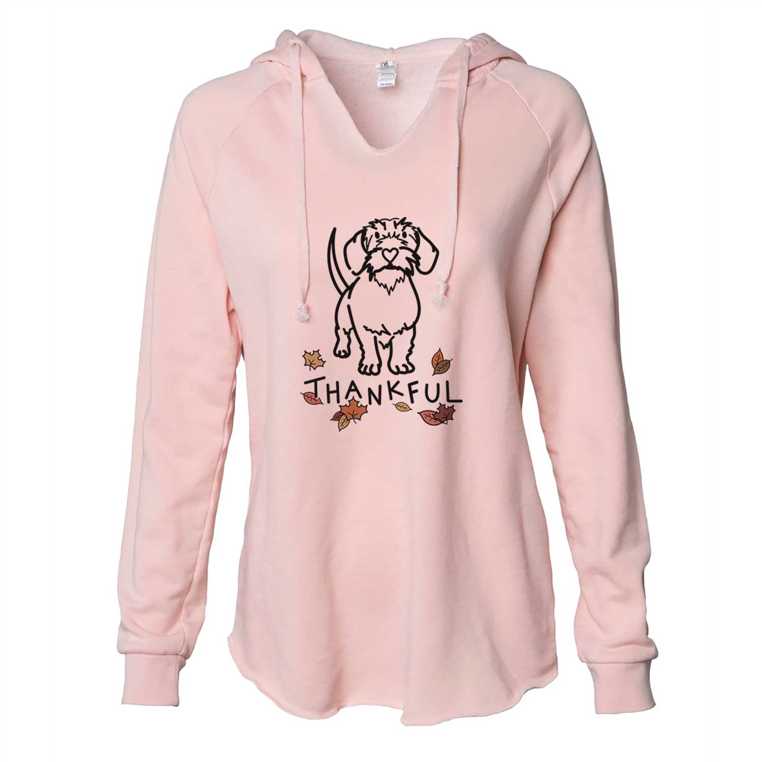 Thankful Wire Dachshund - Henry - Cali Wave Hooded Sweatshirt