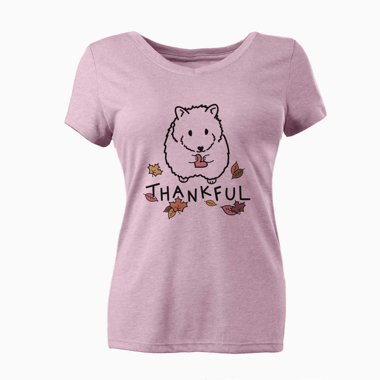 Thankful Hamster - Hilga - Women's V-neck Shirt