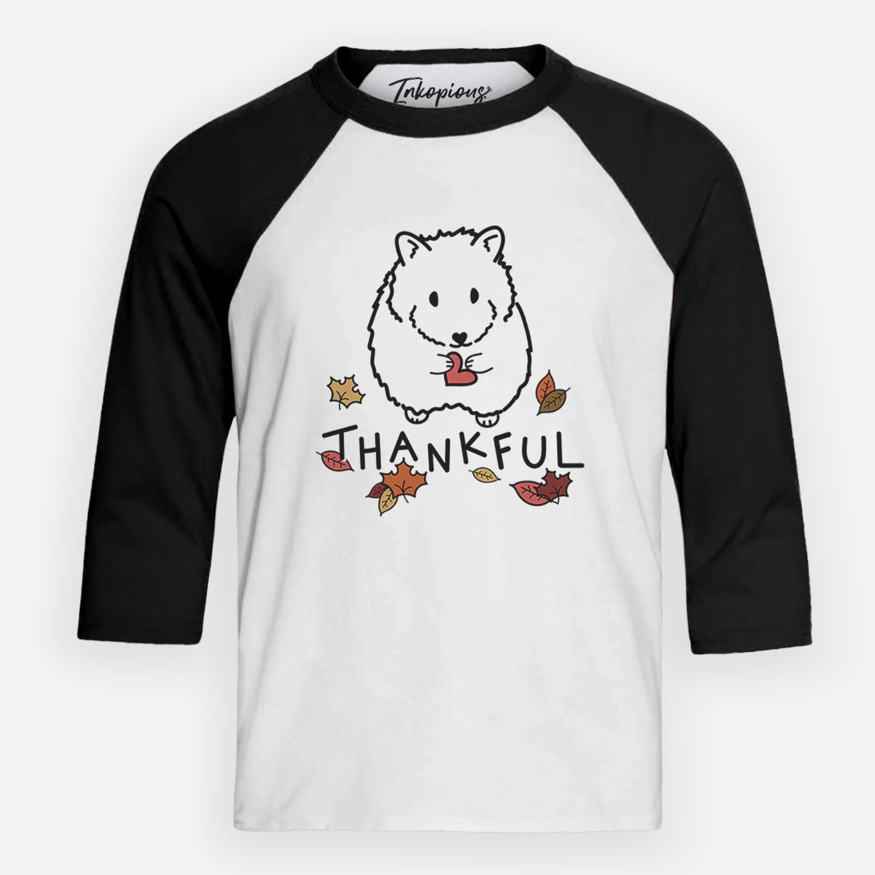 Thankful Hamster - Hilga - Youth 3/4 Long Sleeve