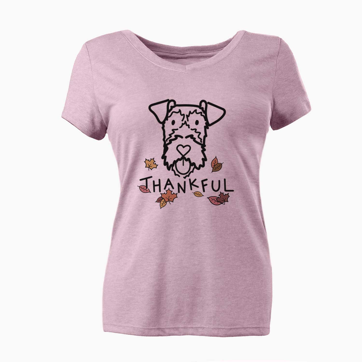 Thankful Irish Terrier - Women's V-neck Shirt