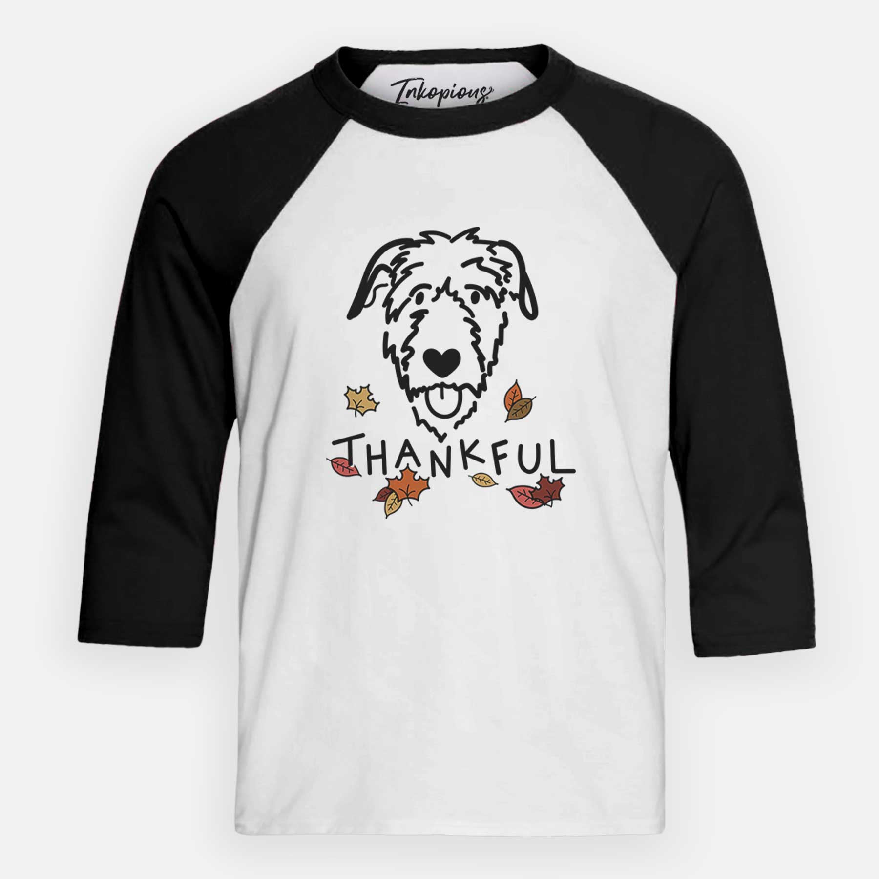 Thankful Irish Wolfhound - Youth 3/4 Long Sleeve