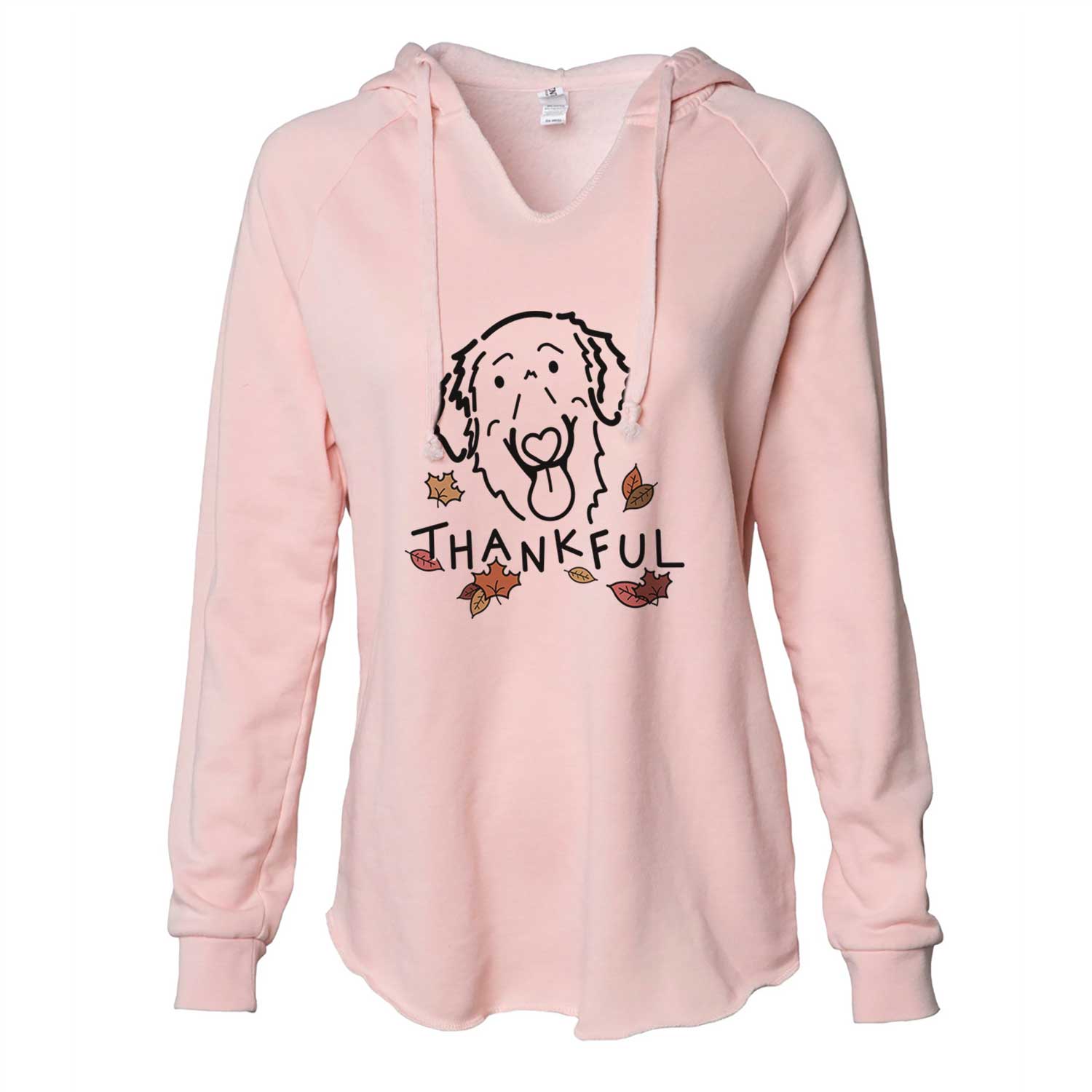 Thankful Flat-Coated Retriever - Jack - Cali Wave Hooded Sweatshirt