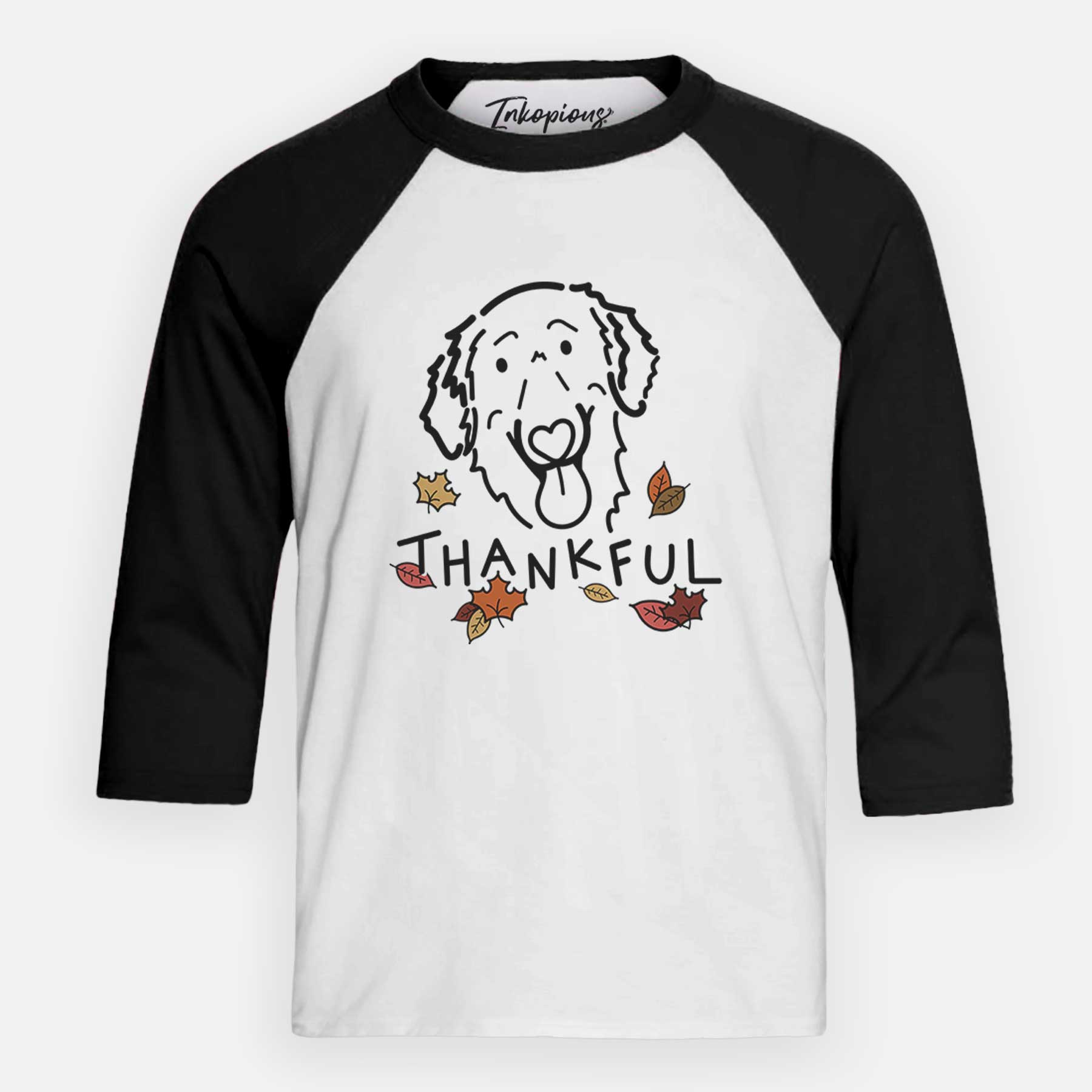 Thankful Flat-Coated Retriever - Jack - Youth 3/4 Long Sleeve