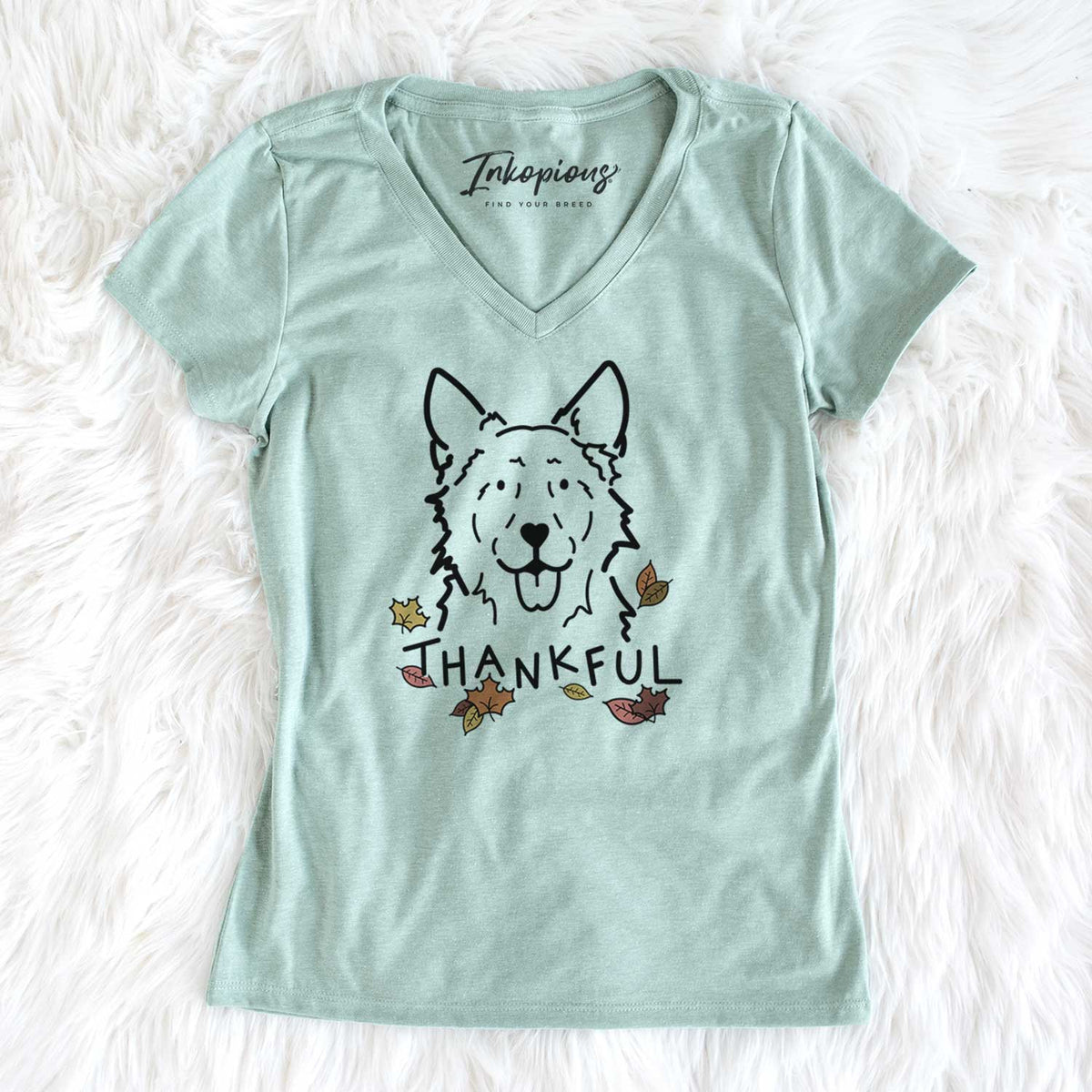 Thankful Mudi - Jack - Women&#39;s V-neck Shirt