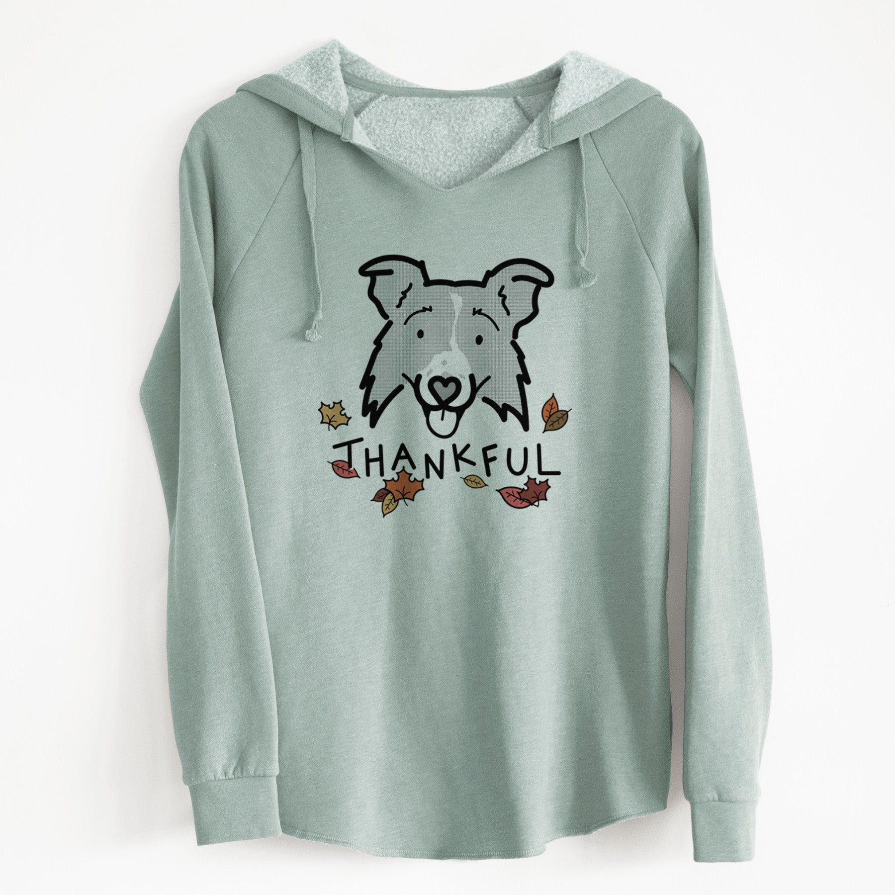 Thankful Border Collie 2.0 - Jam - Cali Wave Hooded Sweatshirt