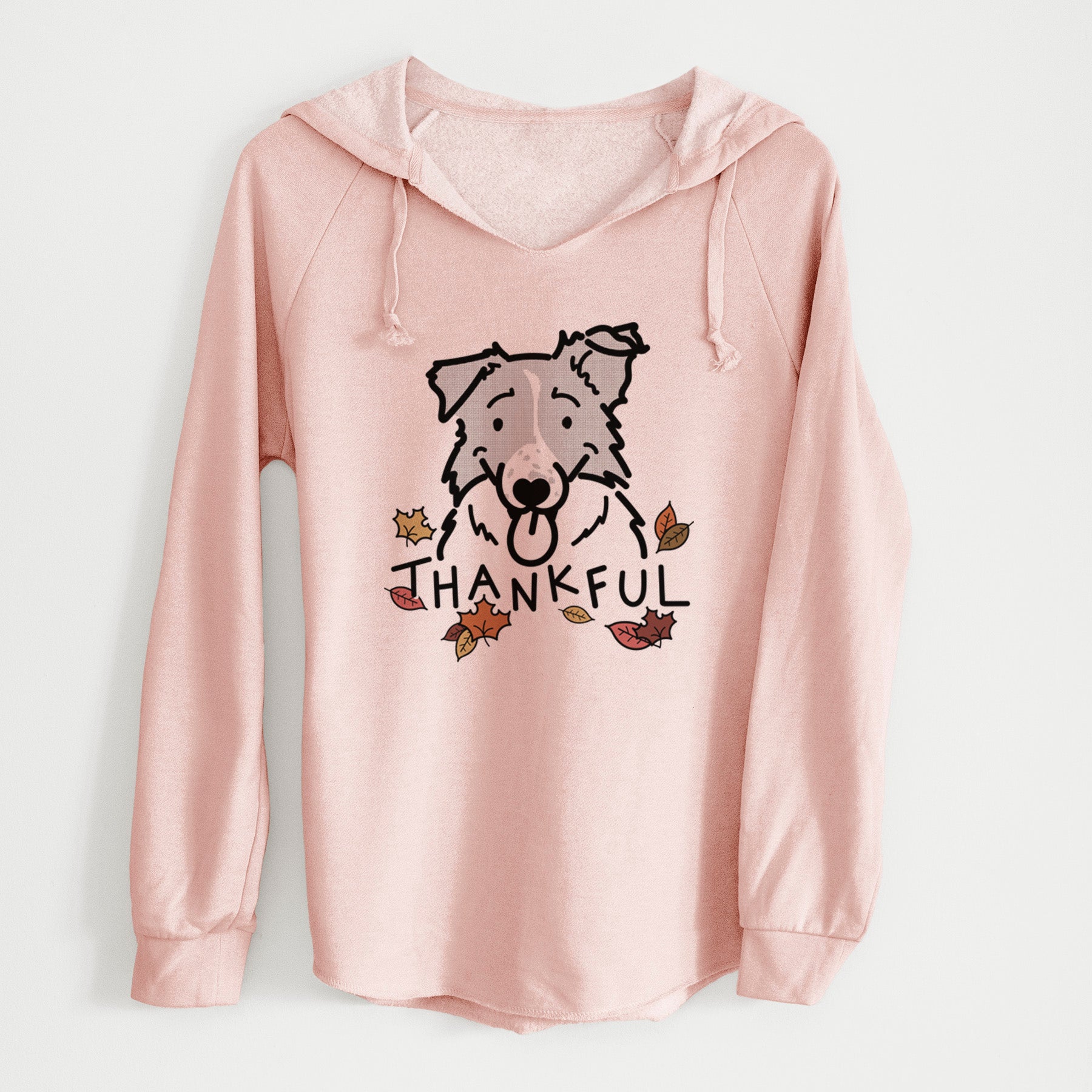 Thankful Border Collie - Jam - Cali Wave Hooded Sweatshirt