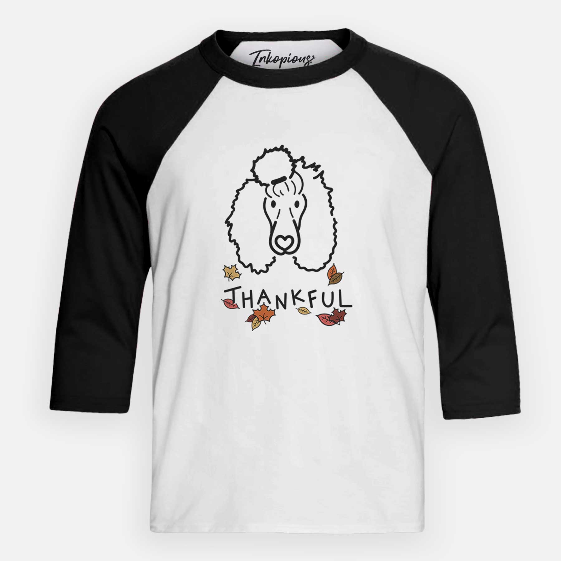 Thankful Standard Poodle - Jemma - Youth 3/4 Long Sleeve