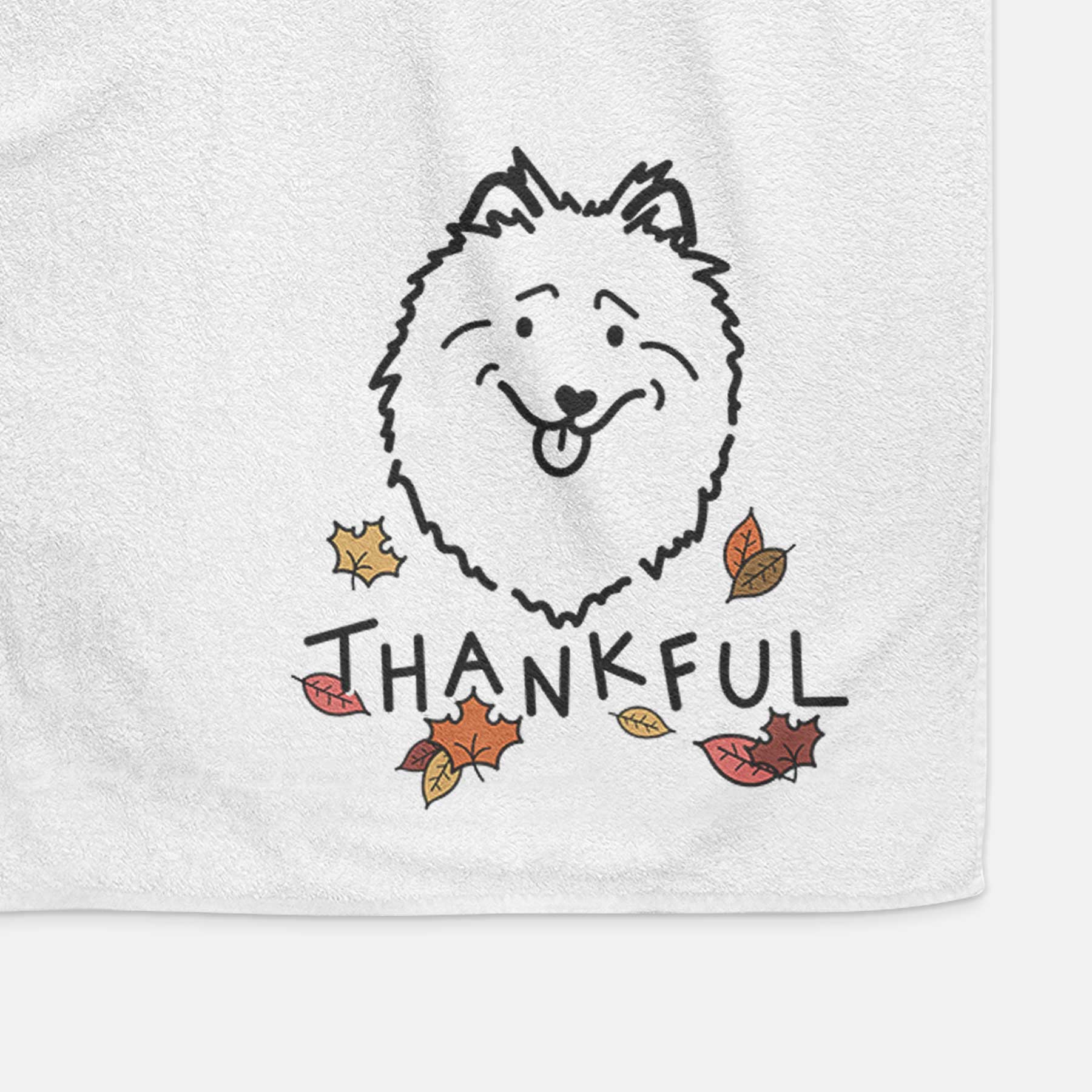 Thankful Keeshond - Decorative Hand Towel