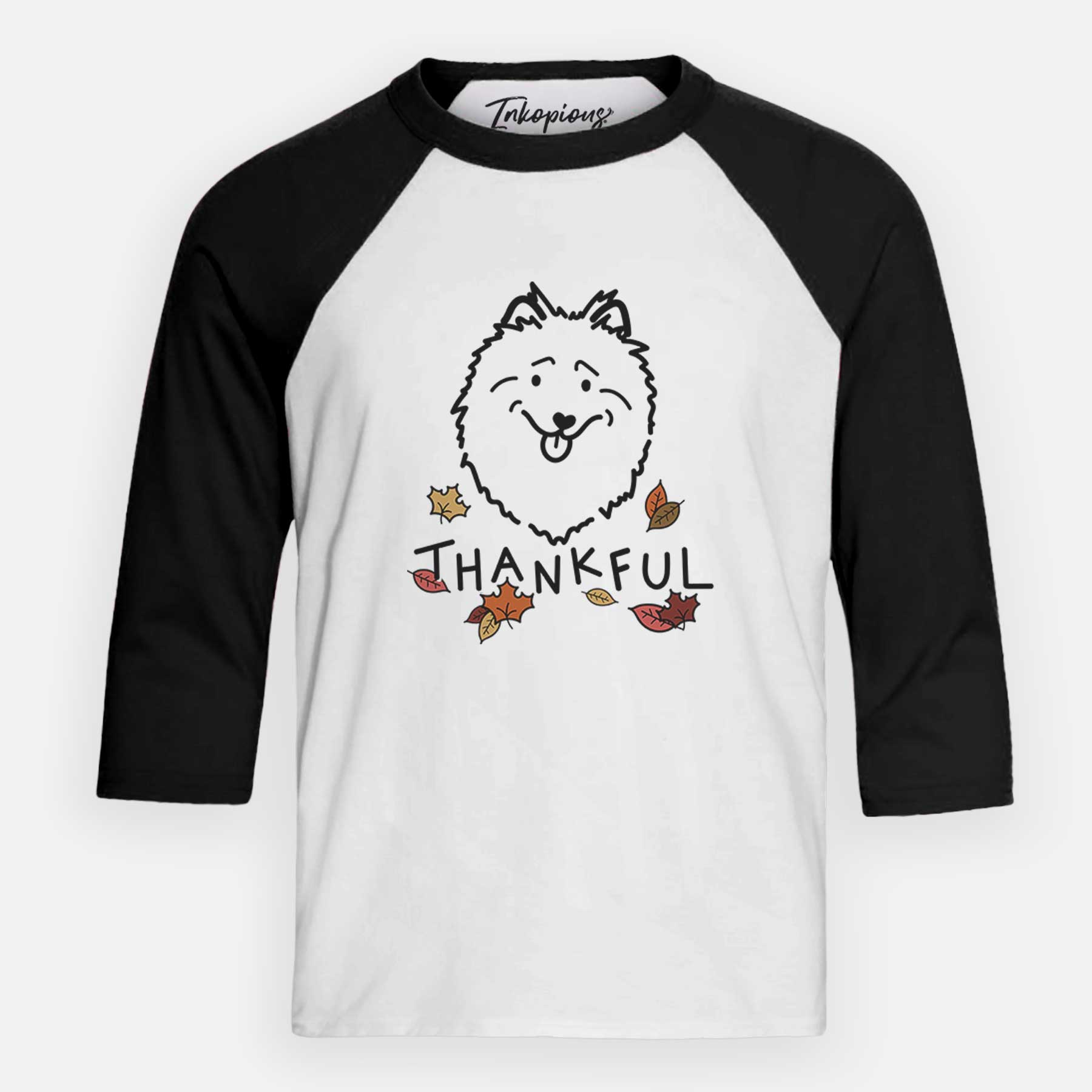 Thankful Keeshond - Youth 3/4 Long Sleeve